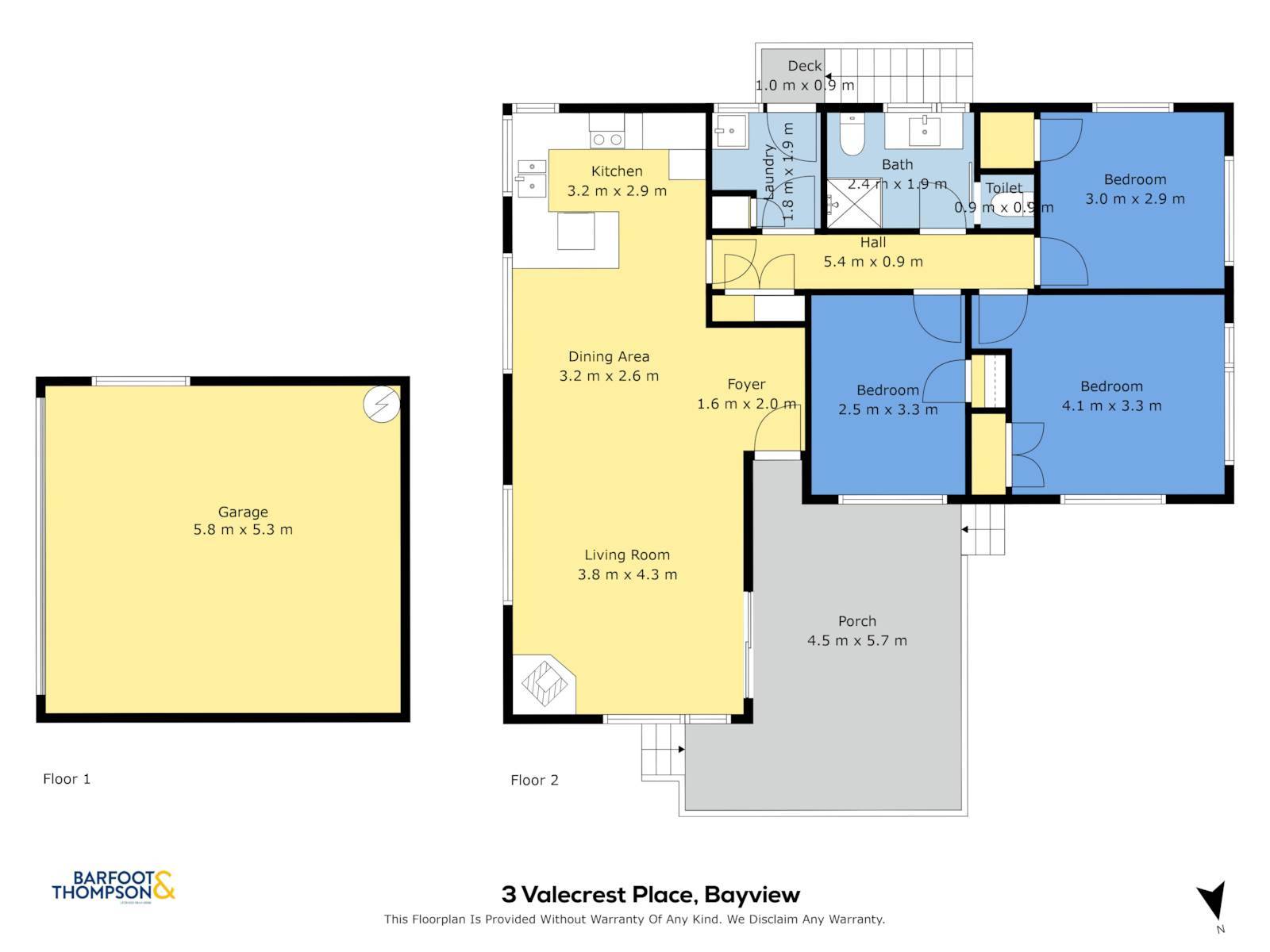 1/3 Valecrest Place, Bayview, North Shore City, 3 Kuwarto, 1 Banyo, House