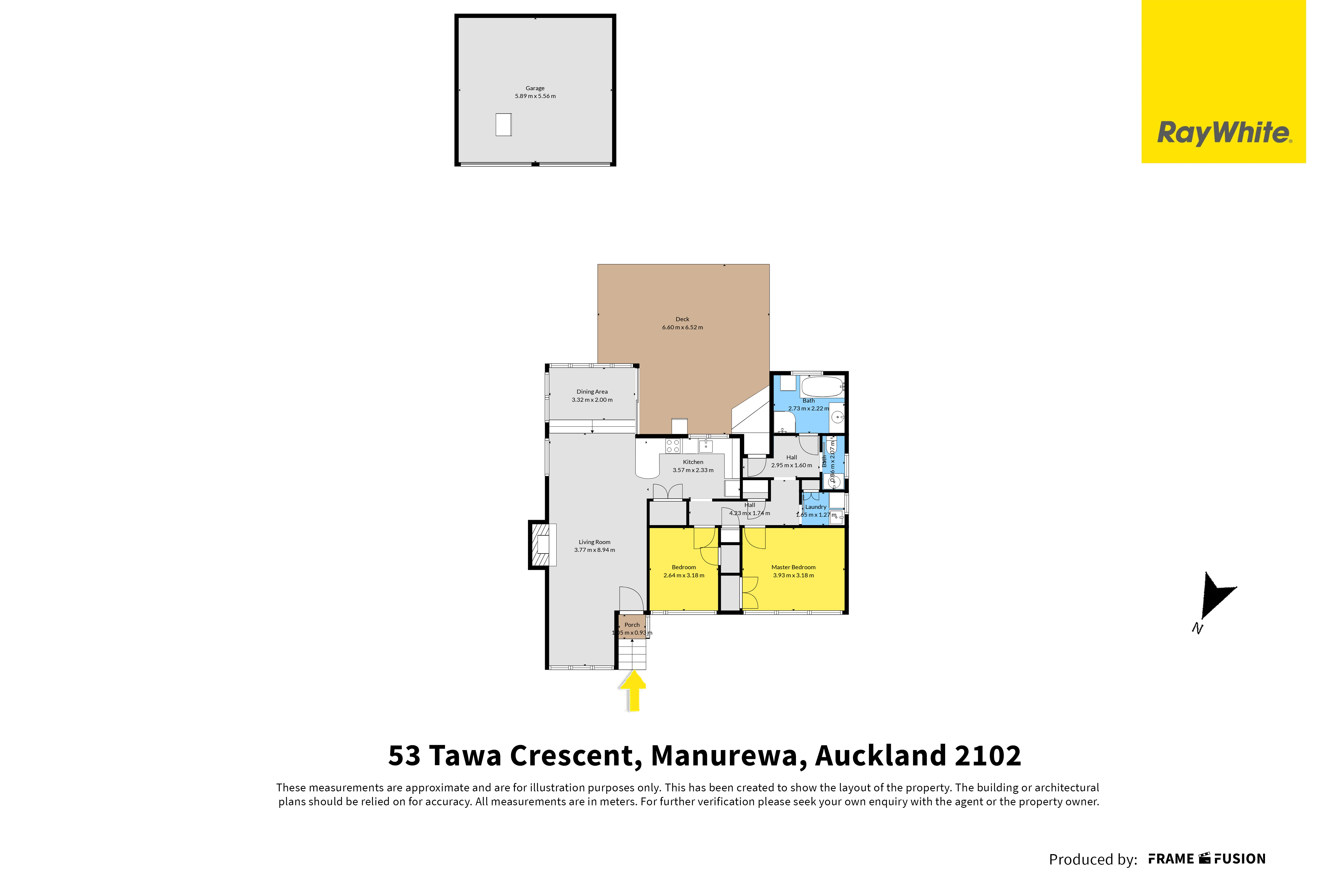 53 Tawa Crescent, Manurewa, Manukau City, 2房, 1浴, House