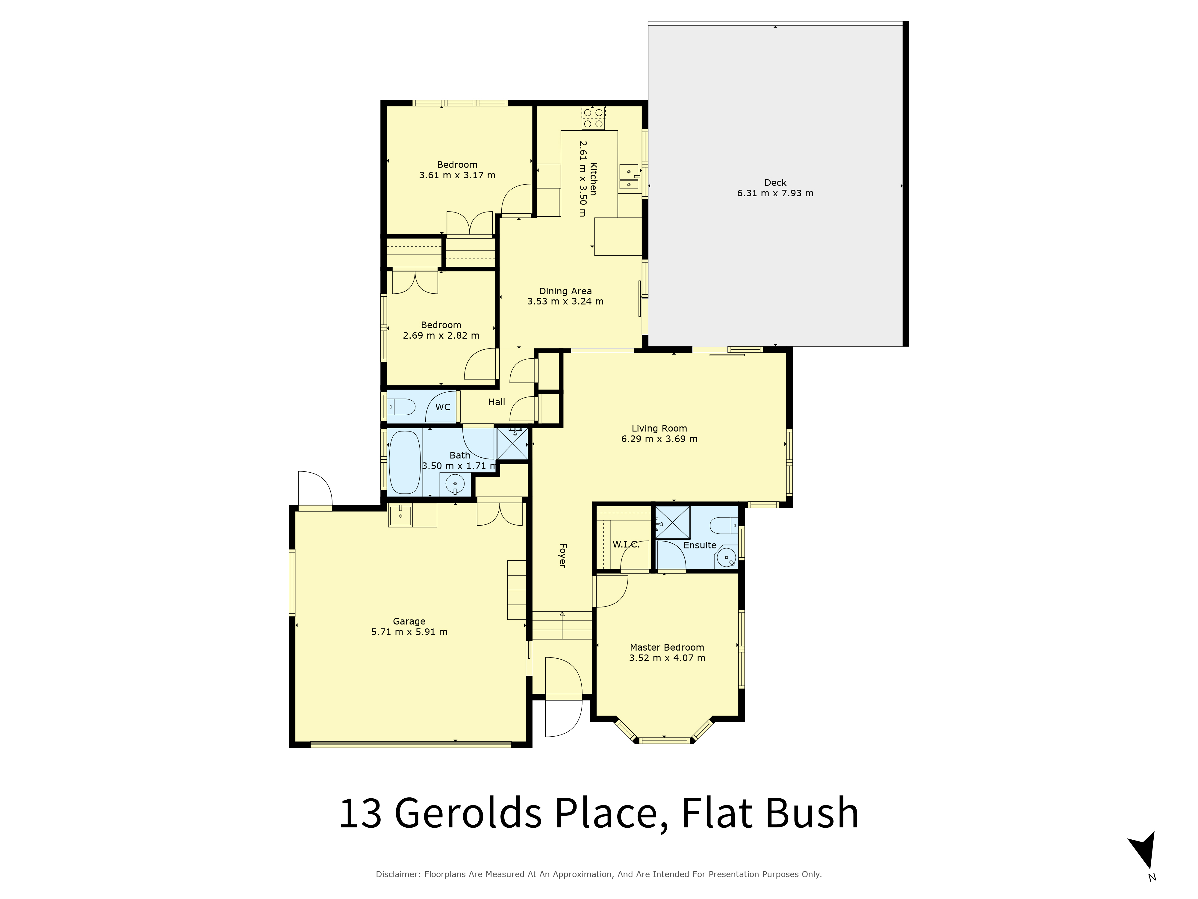 13 Gerolds Place, Flat Bush, Manukau City, 3 ਕਮਰੇ, 2 ਬਾਥਰੂਮ, House