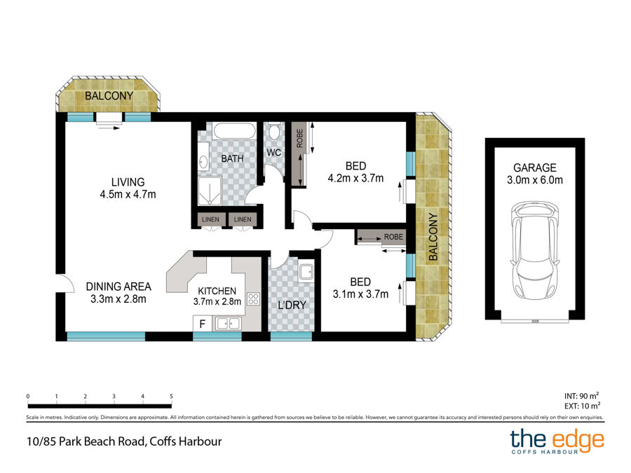 MEREKI UNIT 10 85 PARK BEACH RD, Coffs Harbour, North Coast, 0部屋, 0バスルーム, Unit