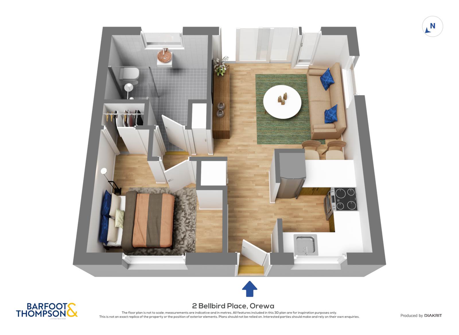 2 Bellbird Place, Orewa, Rodney, 1 રૂમ, 1 બાથરૂમ, House