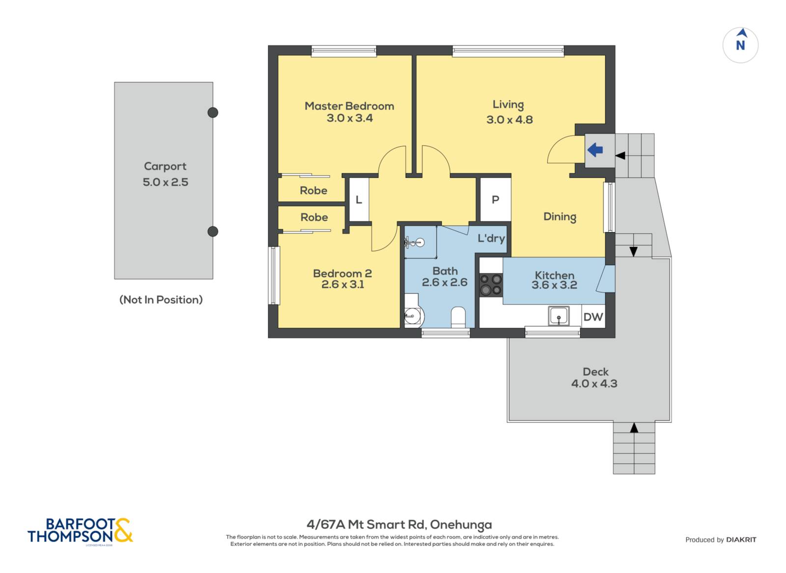 4/67a Mount Smart Road, Onehunga, Auckland, 2 Bedrooms, 1 Bathrooms, Unit