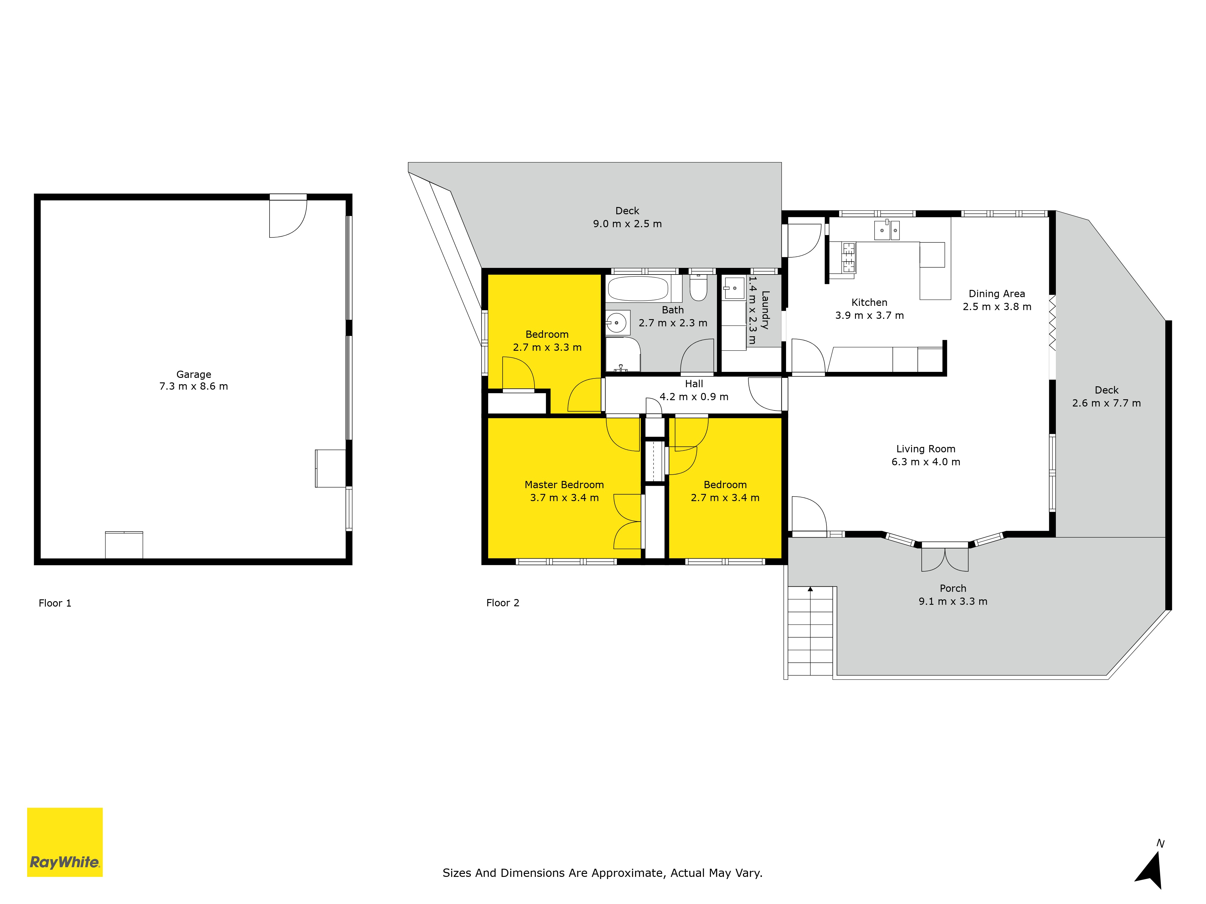 5 West Glade Crescent, Birkenhead, North Shore City, 3房, 1浴, House