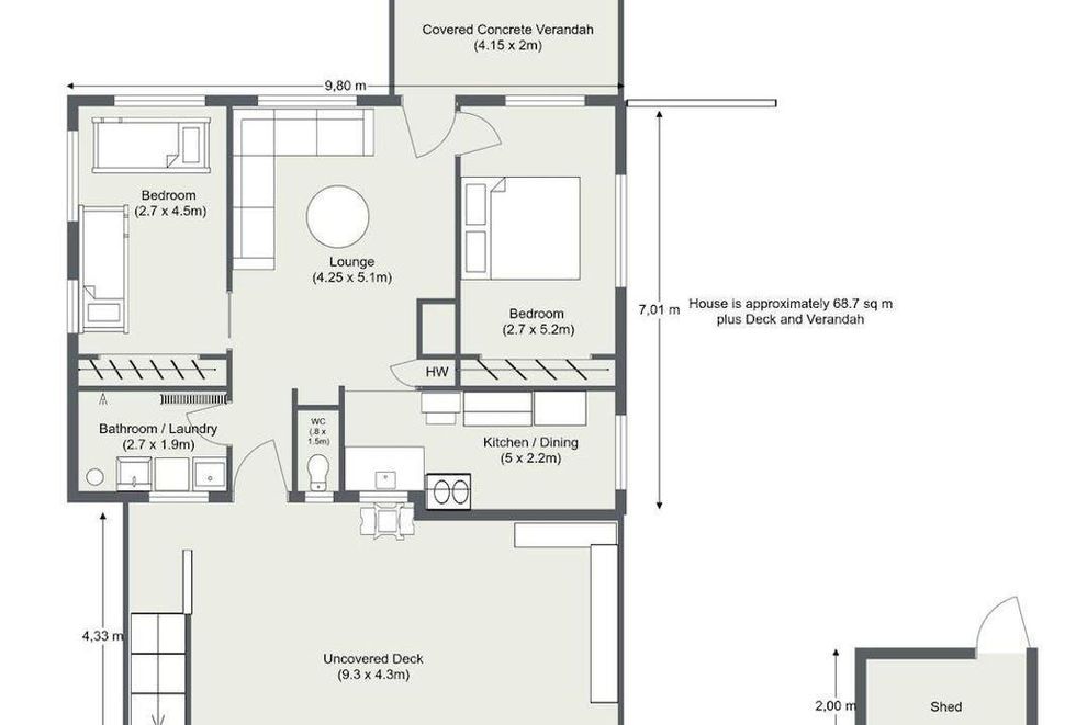 52 Rangatira Drive, Mangakino, Taupo, 2房, 1浴, House