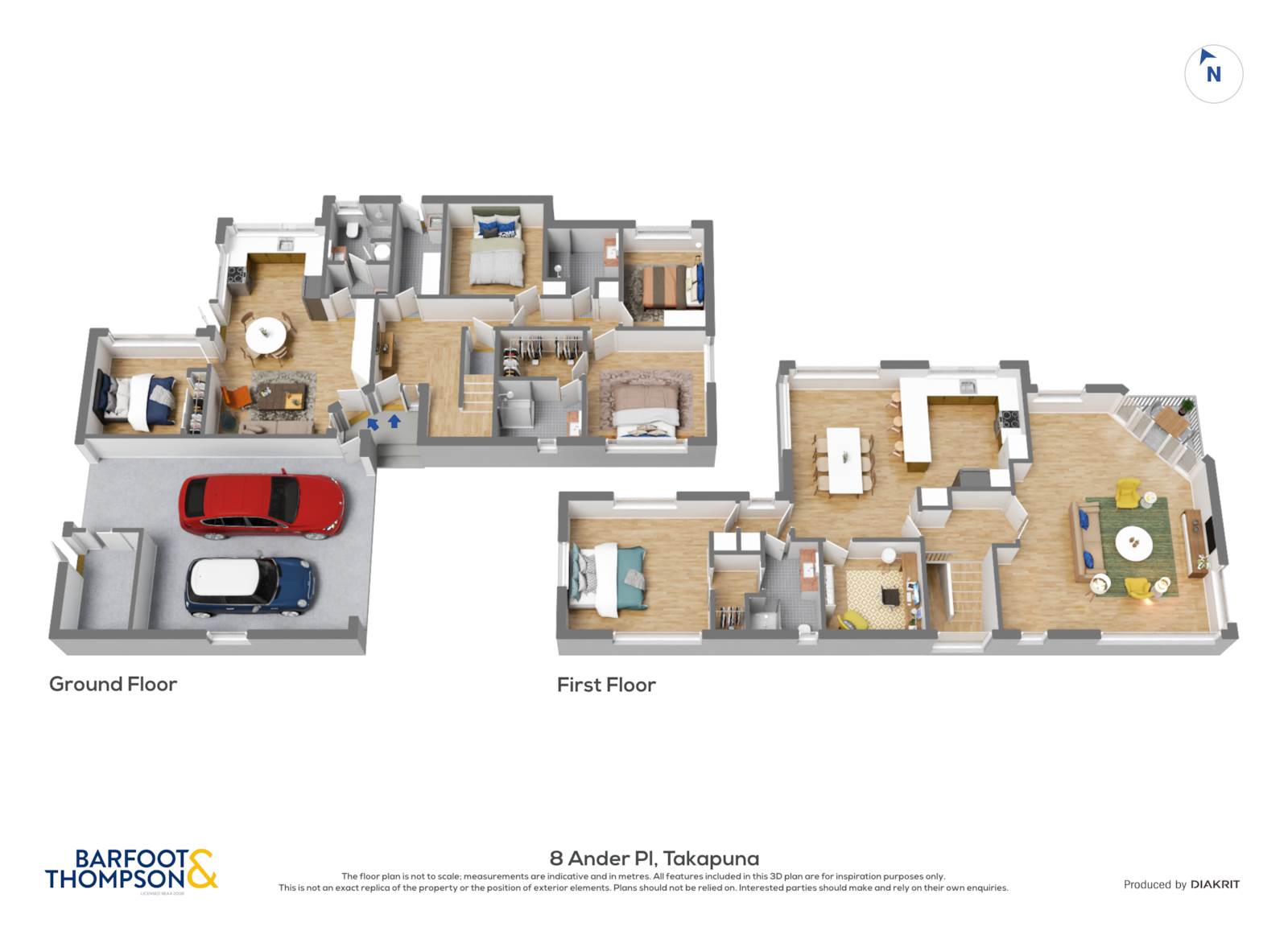 8 Ander Place, Takapuna, North Shore City, 5 રૂમ, 3 બાથરૂમ, House