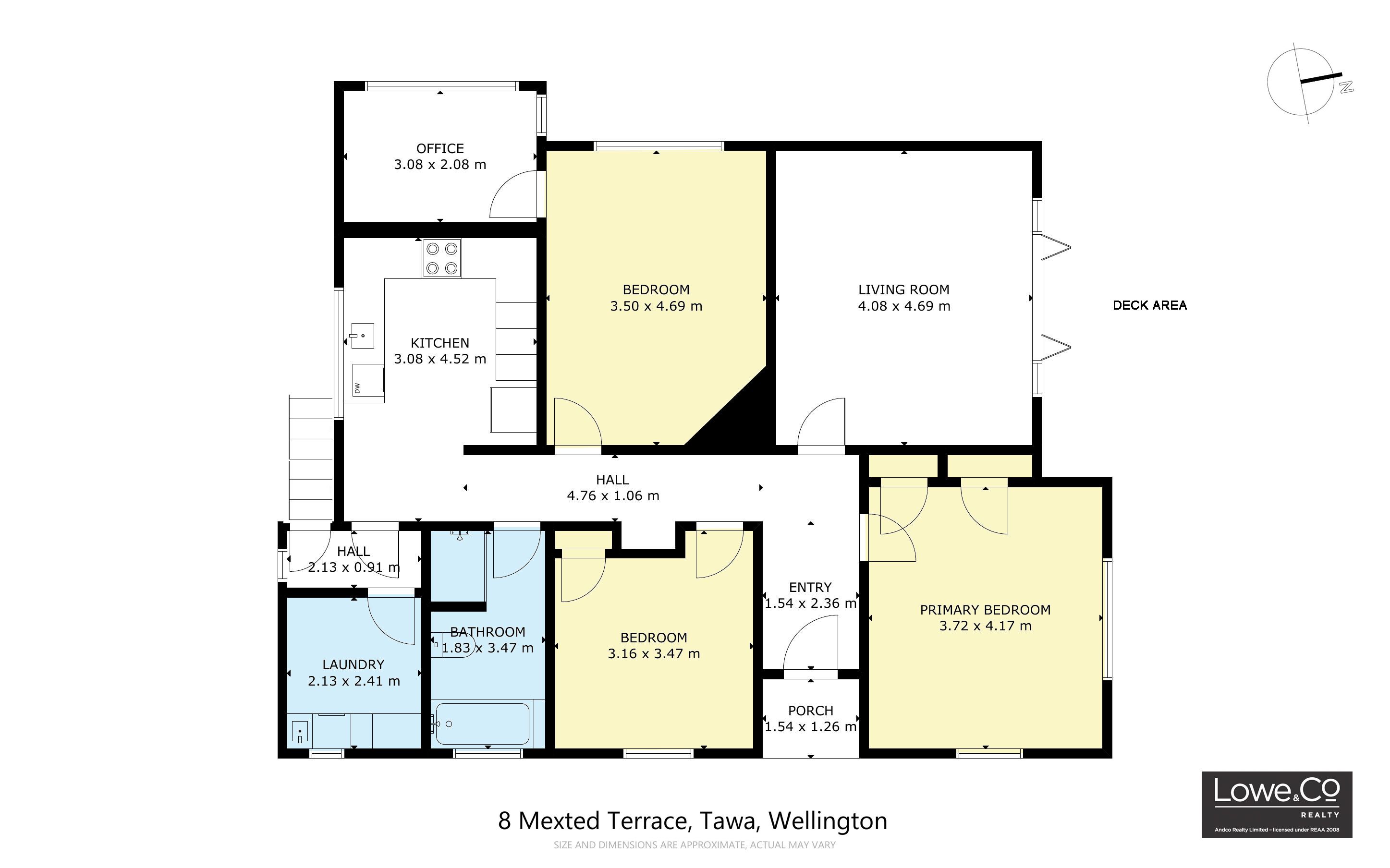 8 Mexted Terrace, Tawa, Wellington, 3部屋, 0バスルーム, House