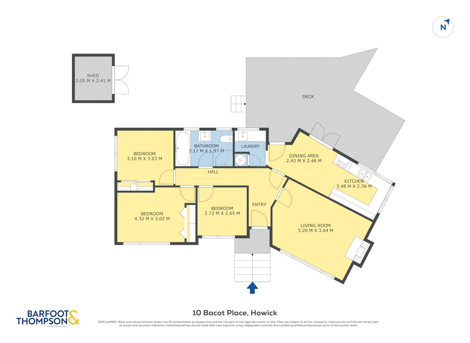 10 Bacot Place, Howick, Manukau City, 3 રૂમ, 1 બાથરૂમ, House