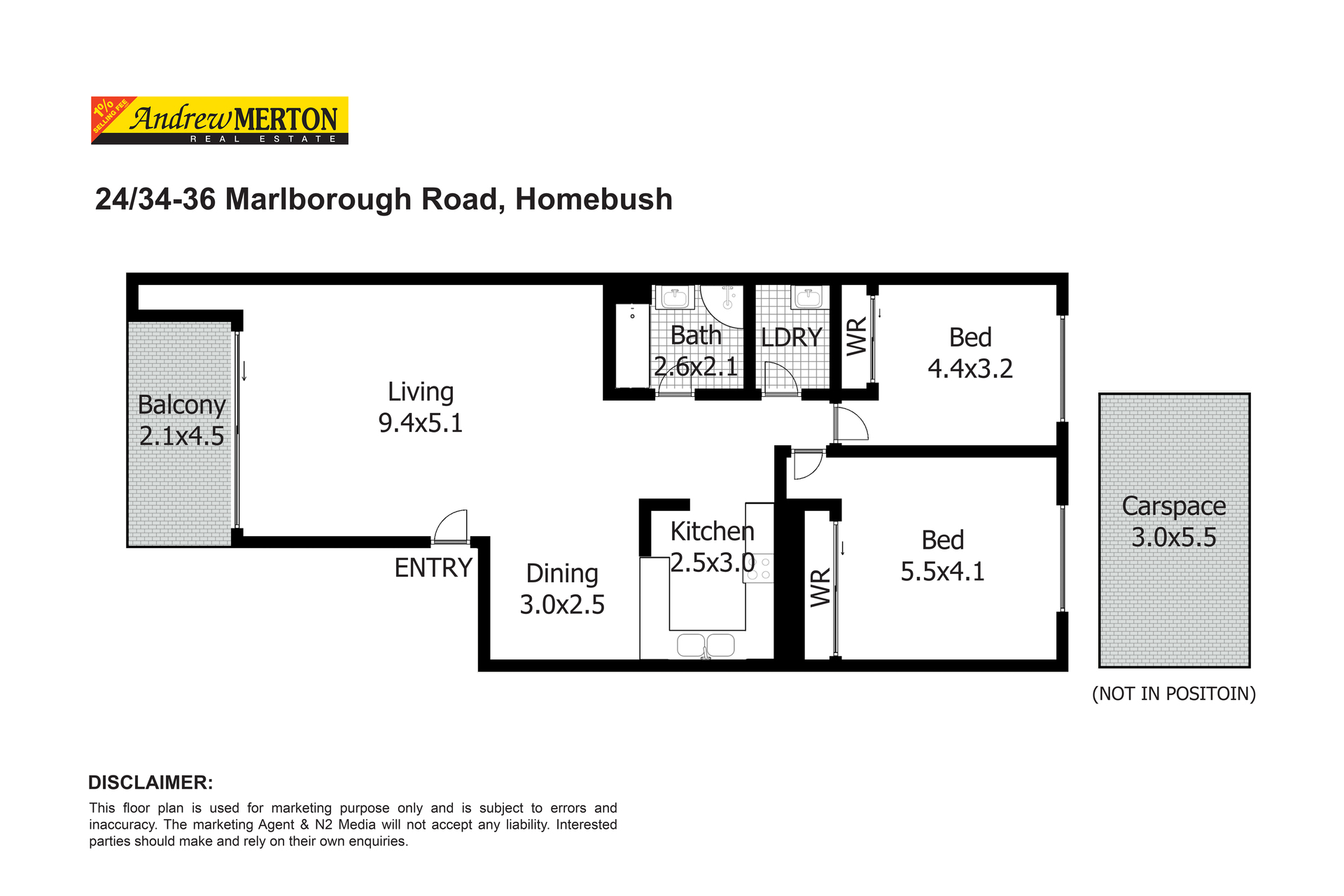 UNIT 26 34-36 MARLBOROUGH RD, Homebush West, Inner West, 0 Schlafzimmer, 0 Badezimmer, Unit