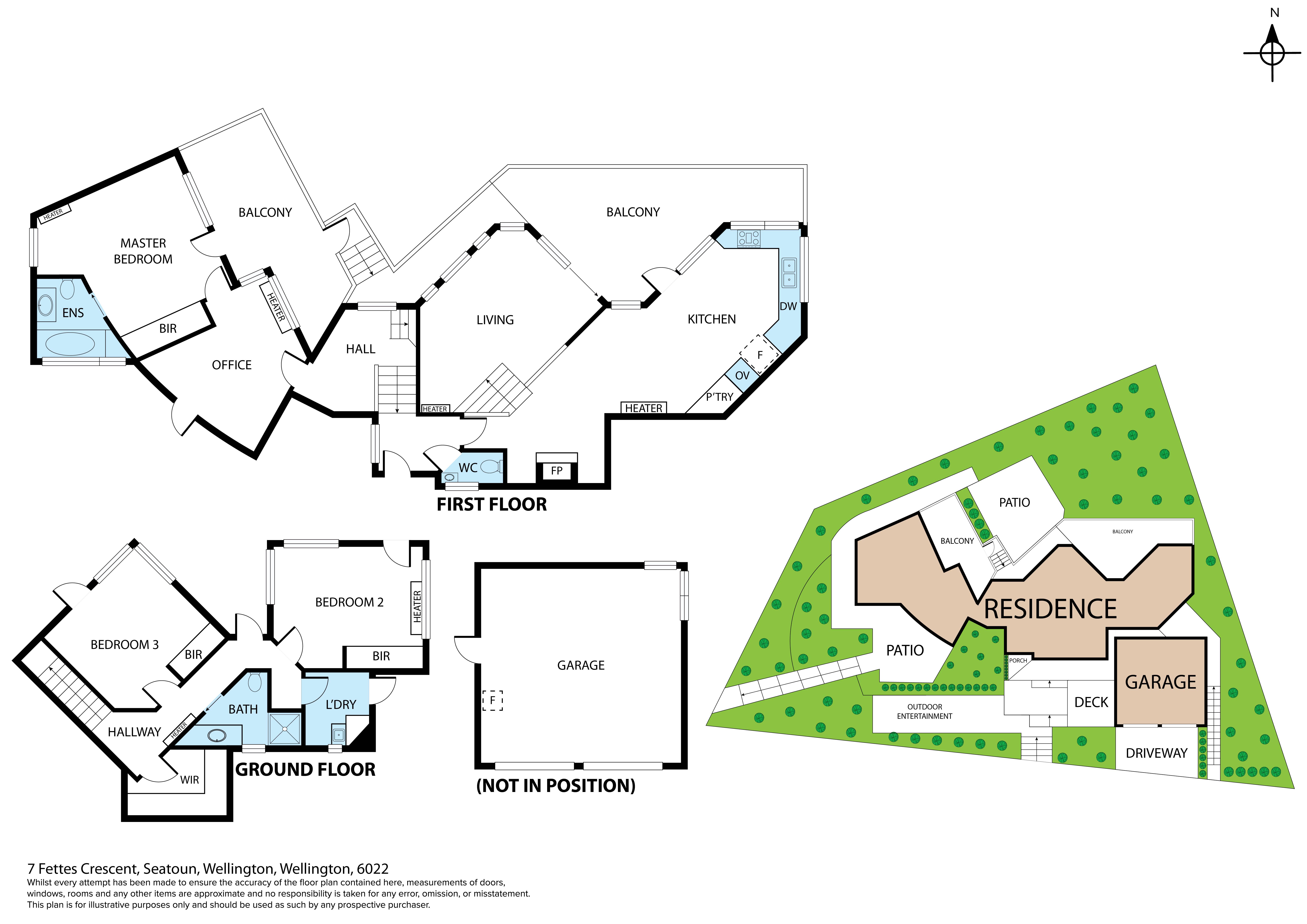 7 Fettes Crescent, Seatoun, Wellington City, 3房, 2浴, House
