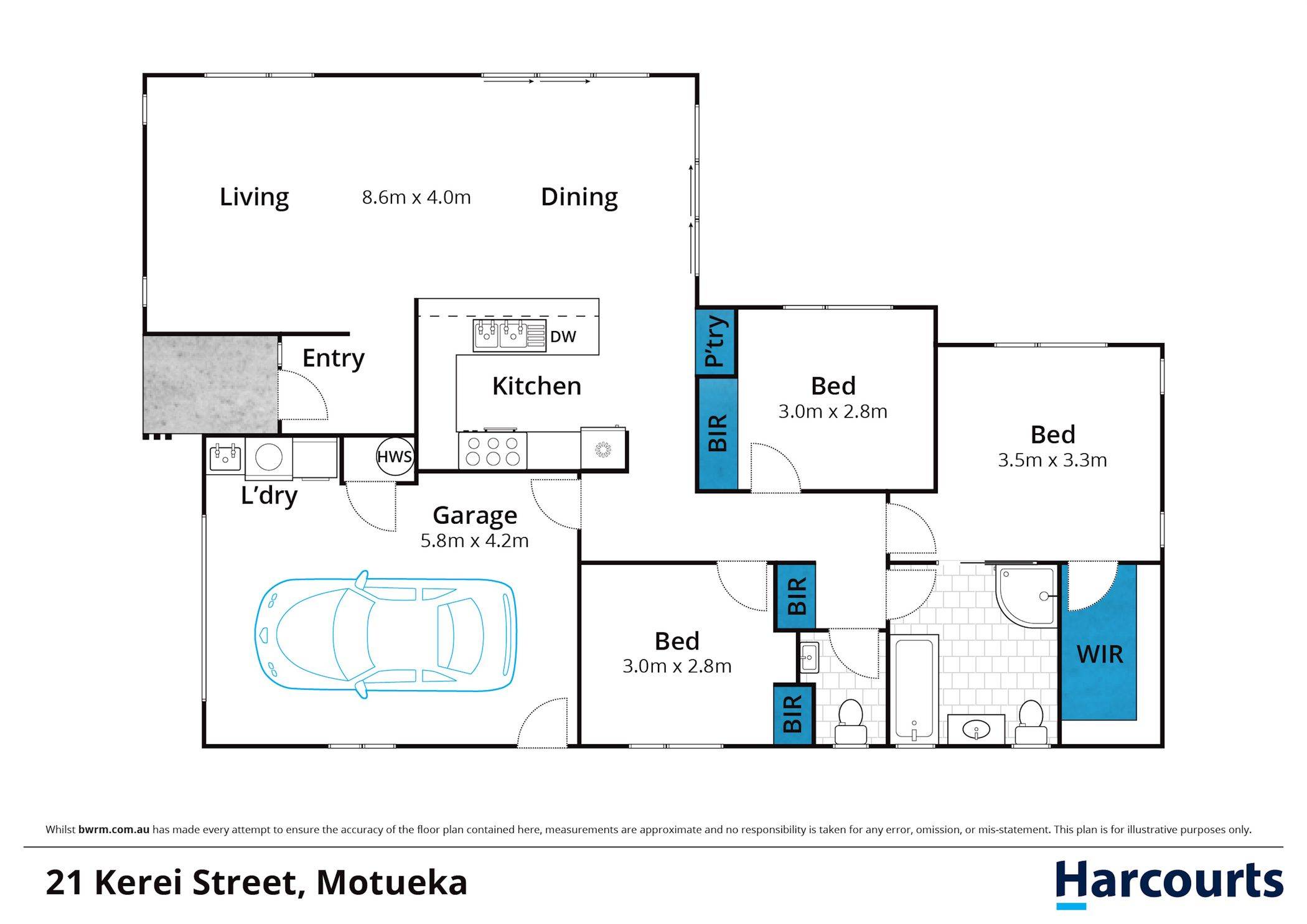 21 Kerei Street, Motueka, Tasman, 3 habitaciones, 1 baños, House