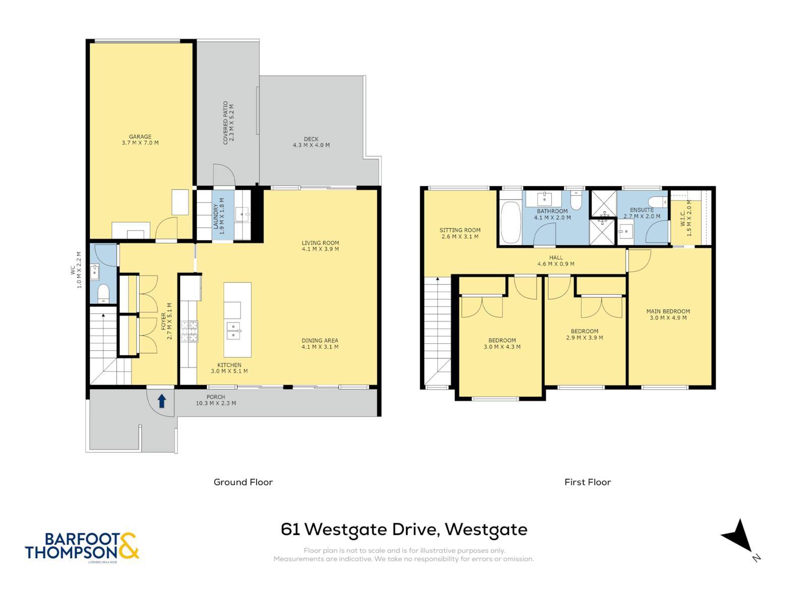 61b Westgate Drive, Massey, Waitakere City, 3房, 2浴, Townhouse