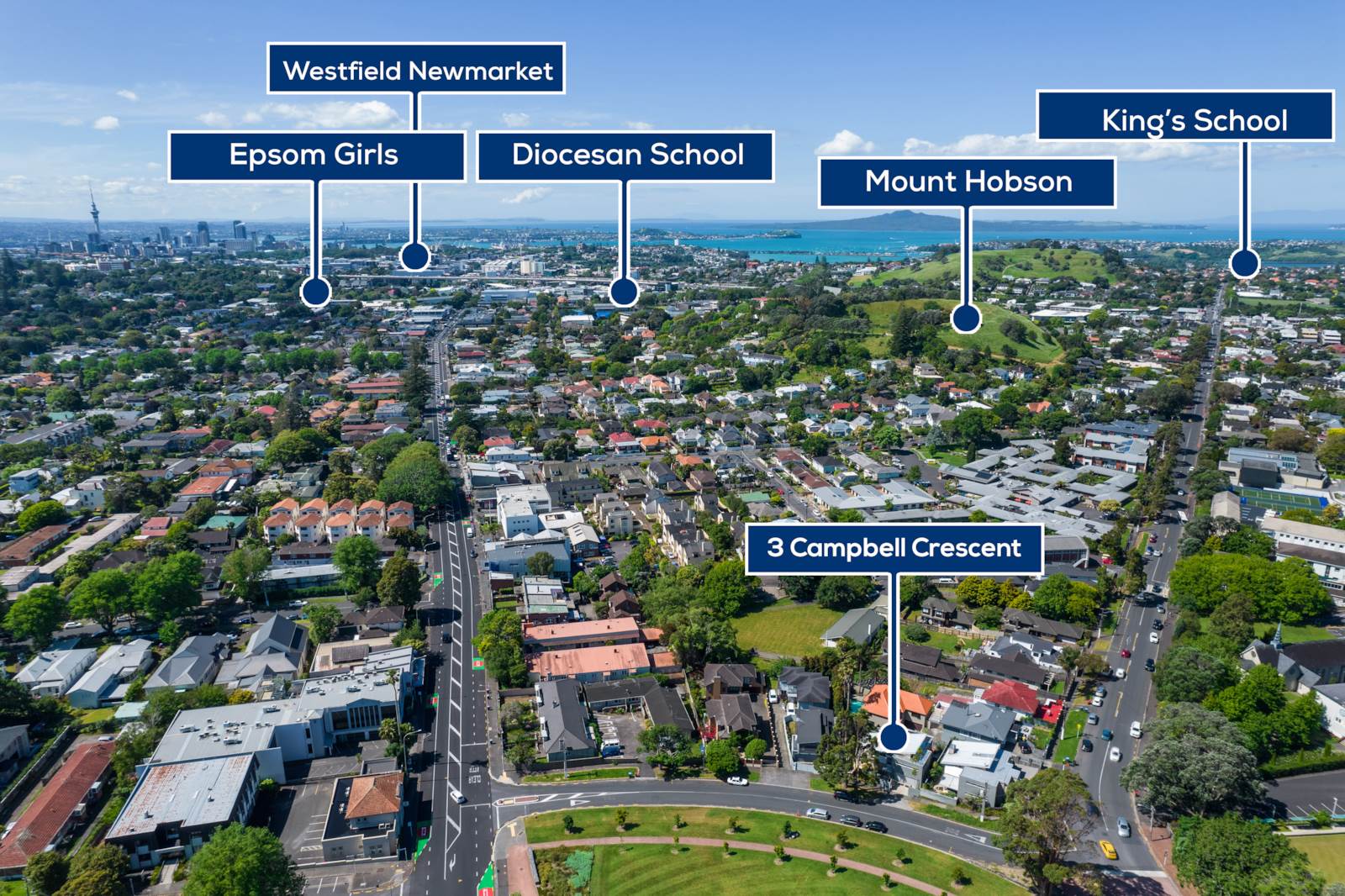 3 Campbell Crescent, Epsom, Auckland City, 5房, 2浴