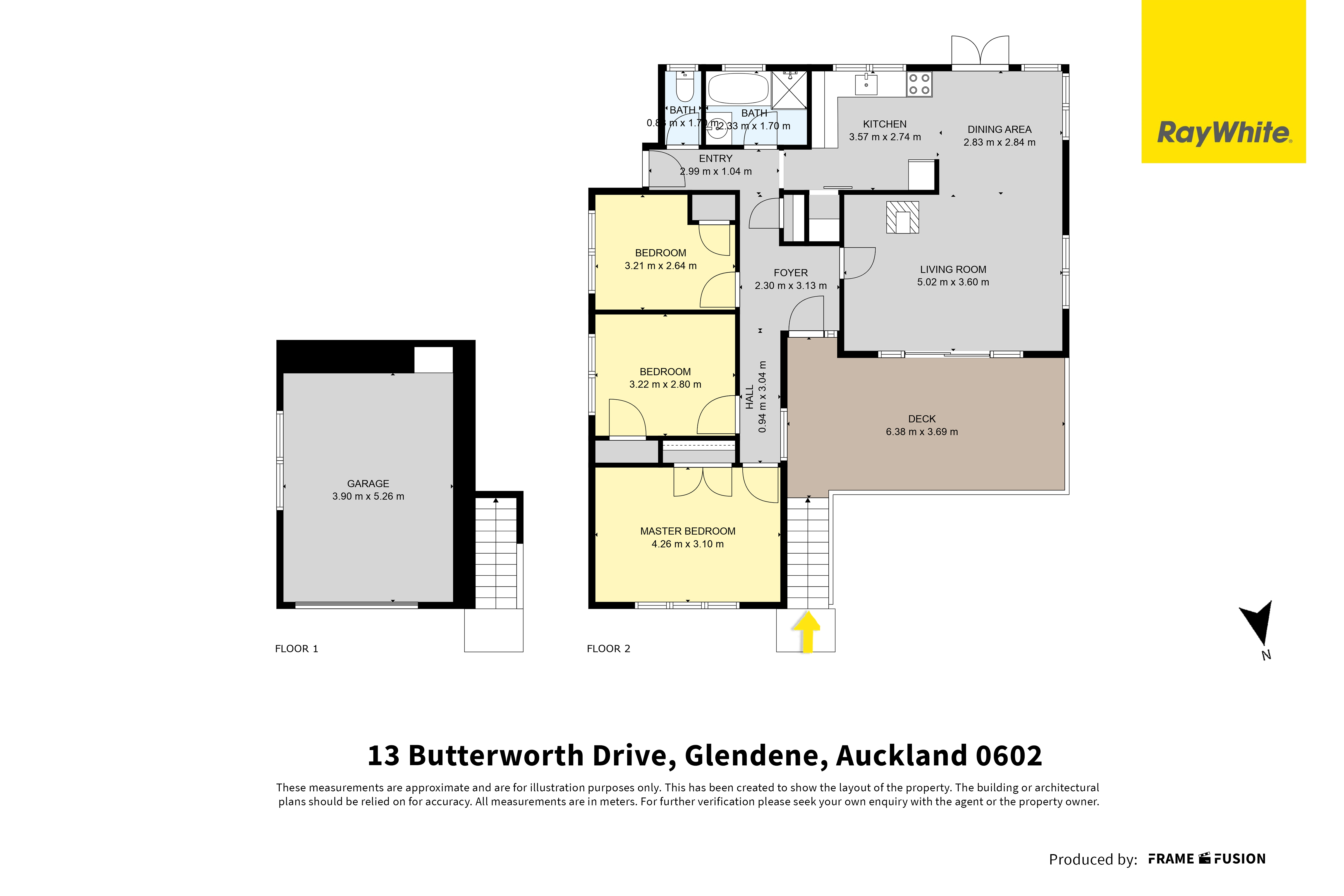 13 Butterworth Drive, Glendene, Waitakere City, 3 Bedrooms, 1 Bathrooms, House