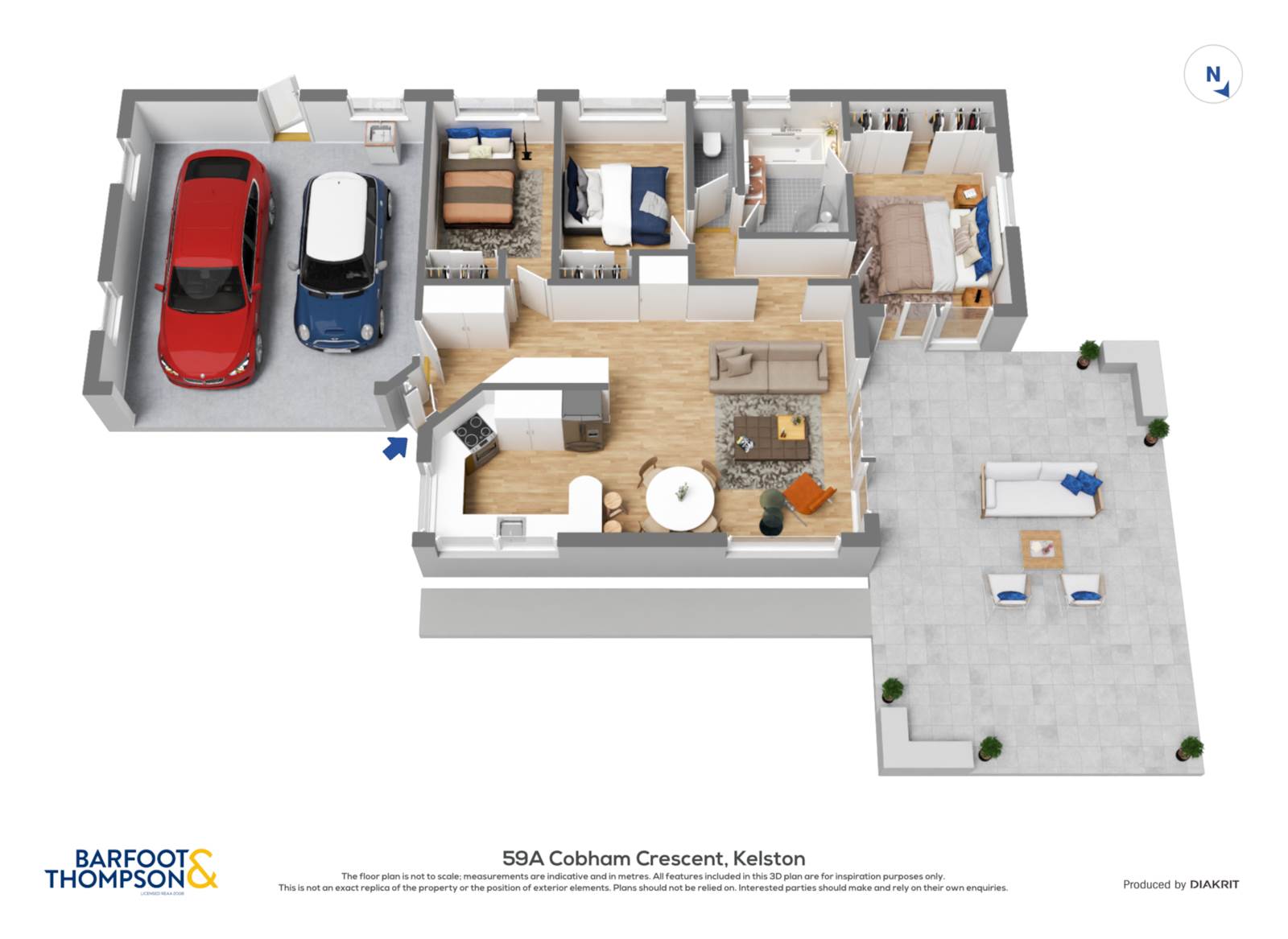 59a Cobham Crescent, Kelston, Waitakere City, 3房, 1浴, House
