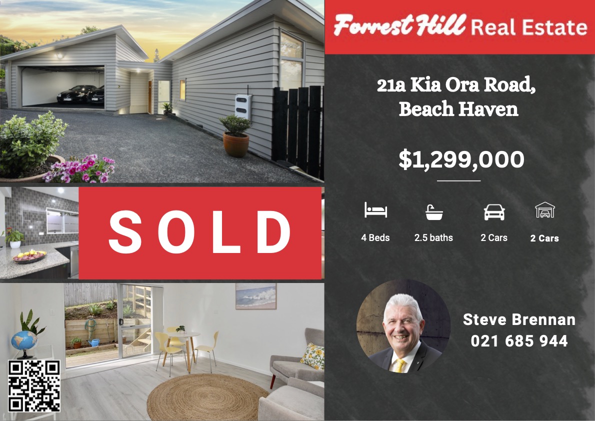 21a Kia Ora Road, Beach Haven, North Shore City, 4 Bedrooms, 0 Bathrooms, House