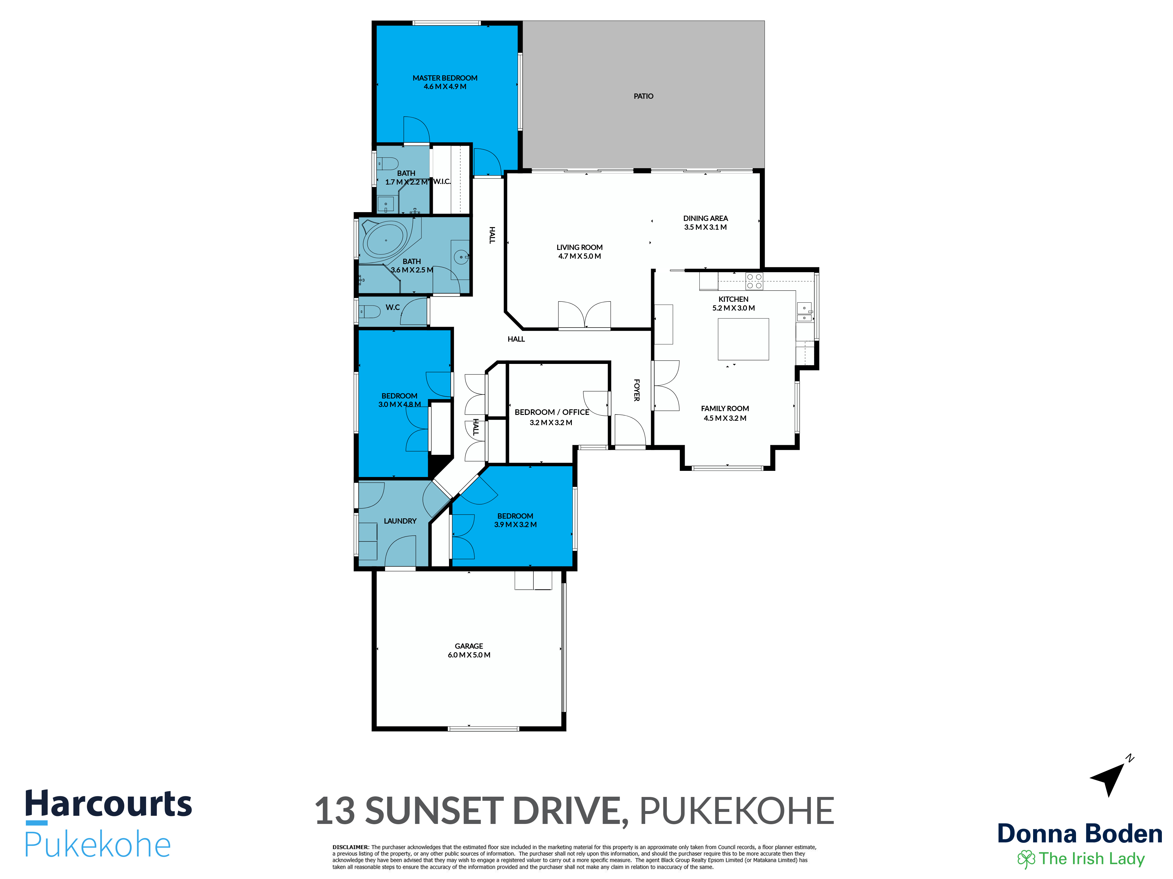 13 Sunset Drive, Pukekohe, Franklin, 4 Bedrooms, 2 Bathrooms, House