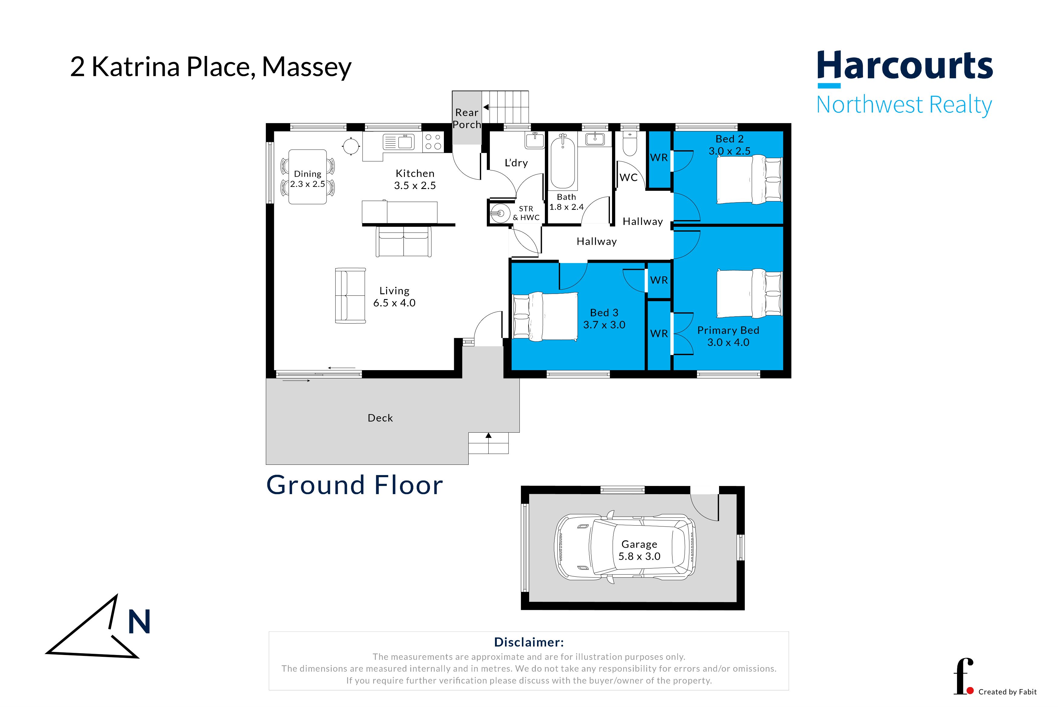 2 Katrina Place, Massey, Waitakere City, 3 Bedrooms, 1 Bathrooms, House