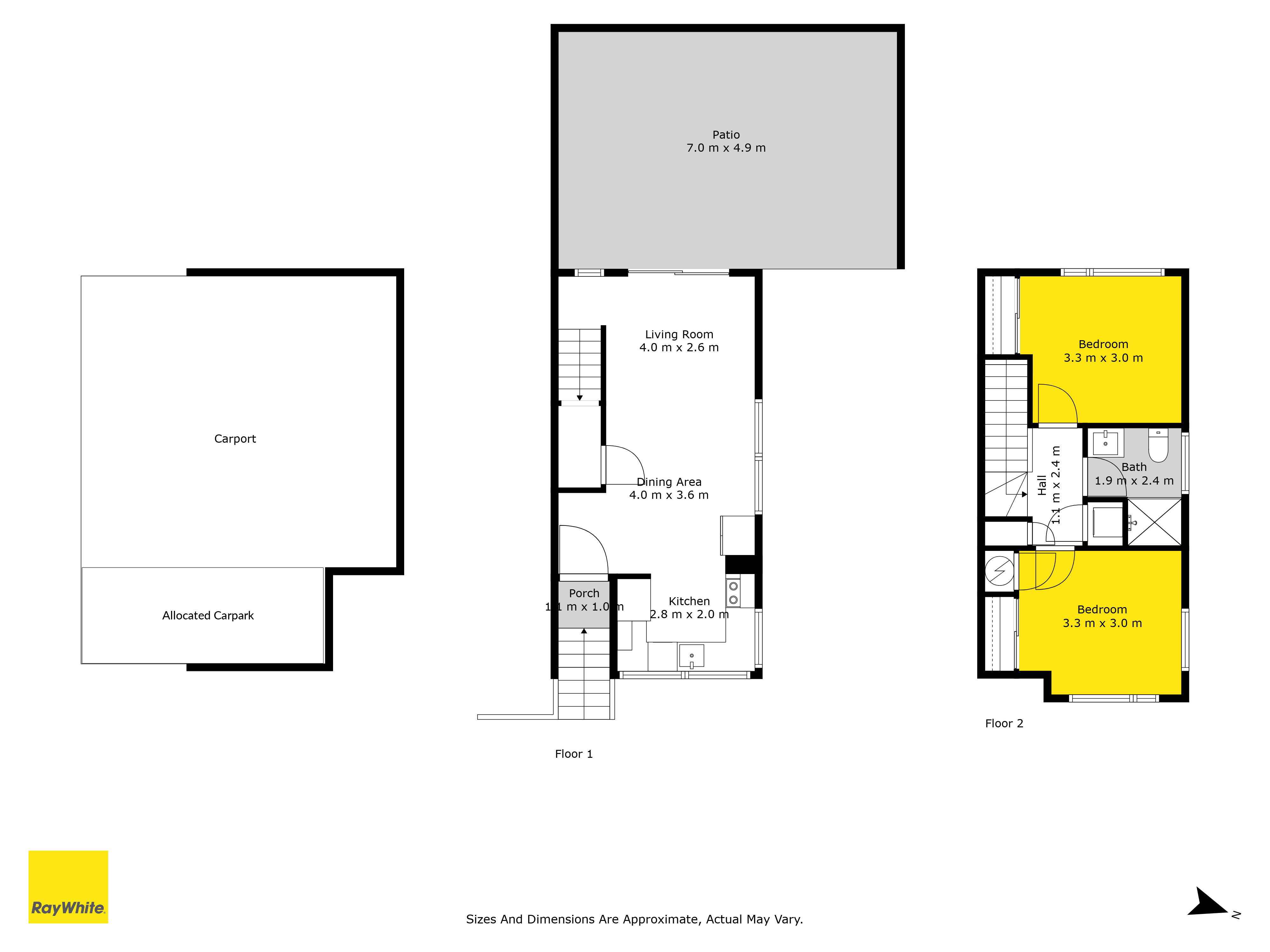 1 Oki Place, Glenfield, North Shore City, 2 कमरे, 1 बाथरूम, Townhouse