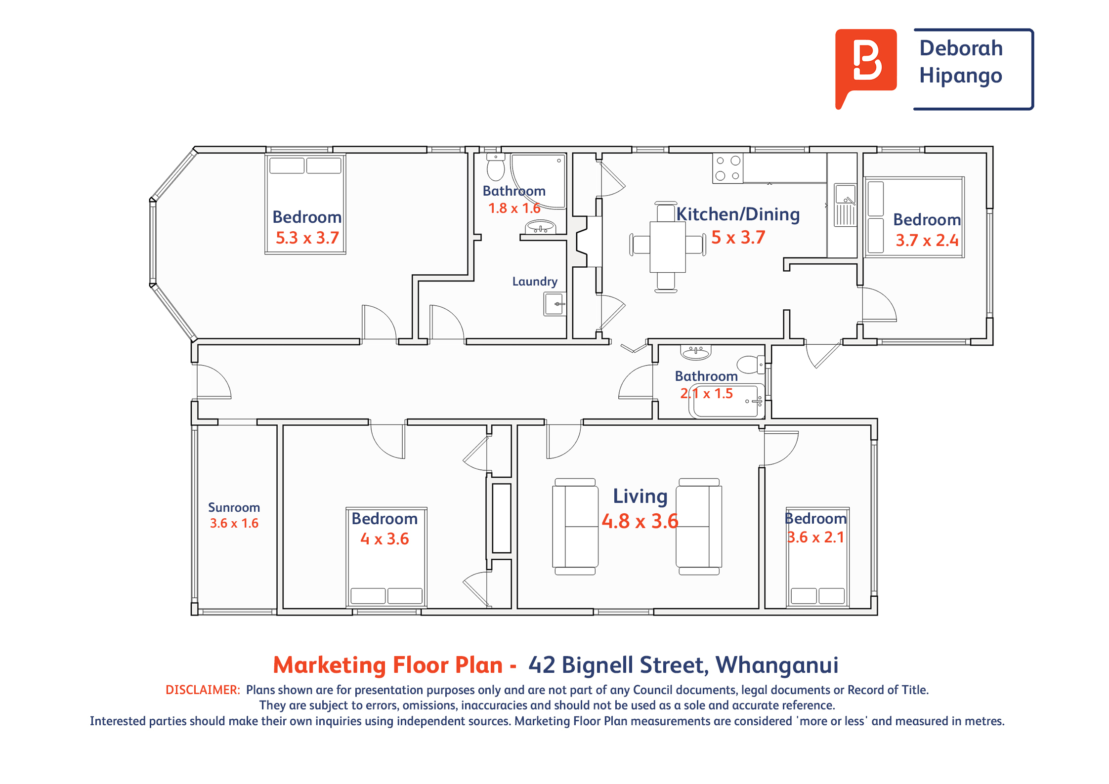 42 Bignell Street, Gonville, Wanganui, 4 રૂમ, 2 બાથરૂમ, House