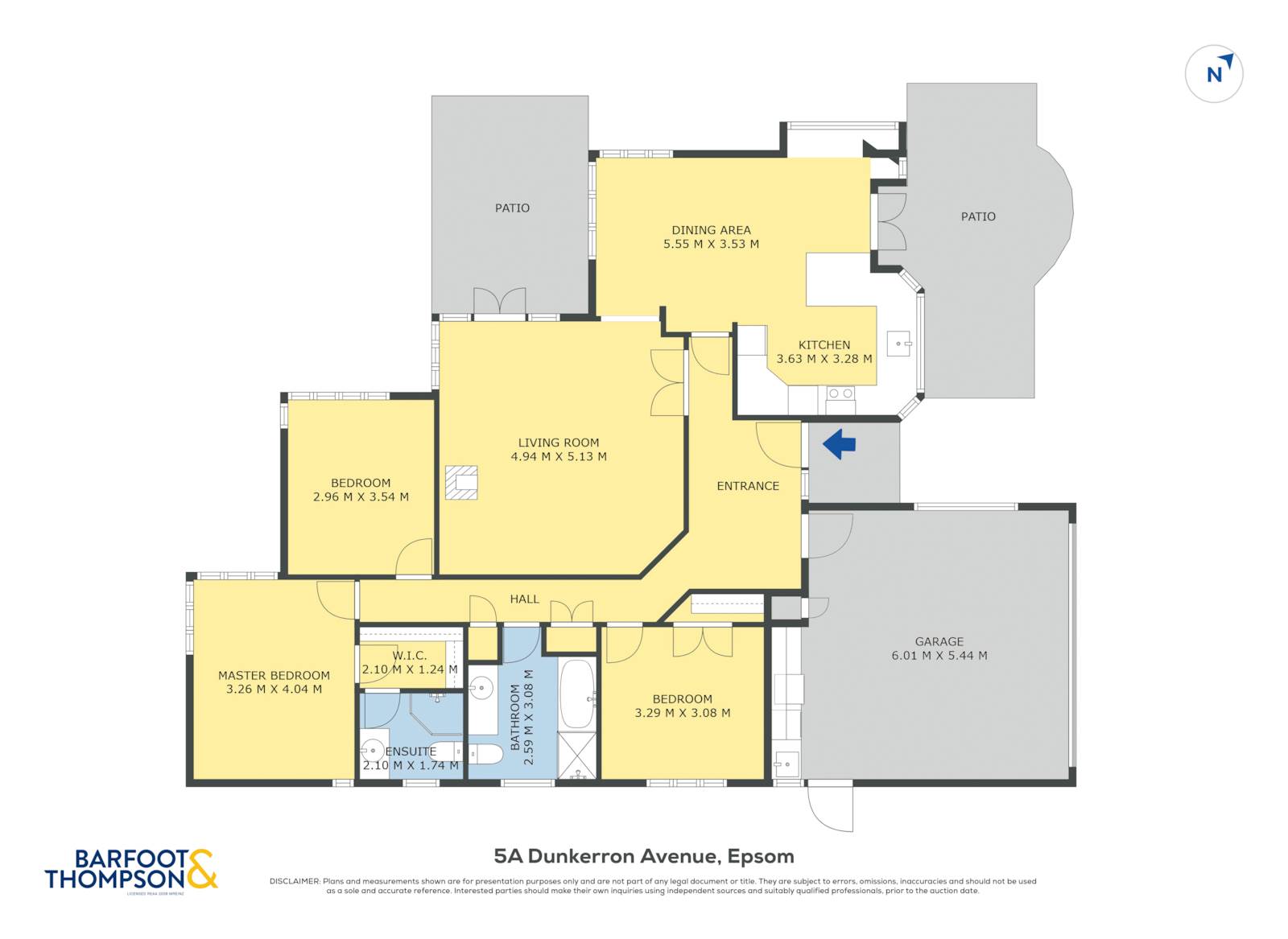 5a Dunkerron Avenue, Epsom, Auckland, 3房, 0浴, House