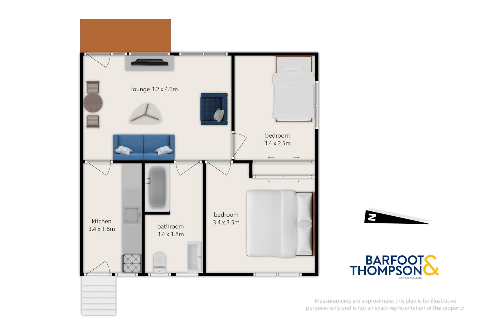 3/220a Church Street, Onehunga, Auckland, 2 Bedrooms, 1 Bathrooms, Unit