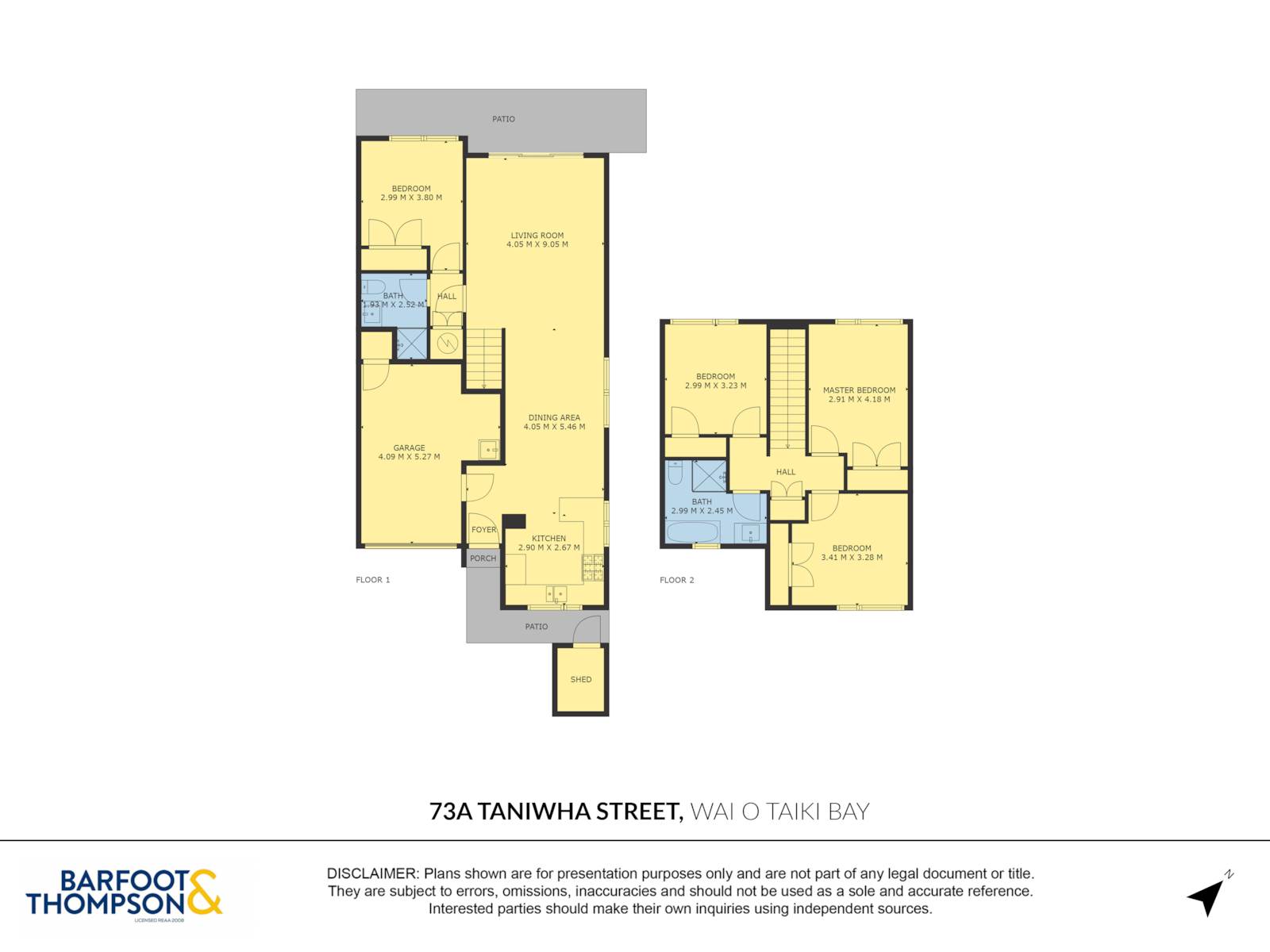 73a Taniwha Street, Waiotaiki Bay, Auckland City, 4房, 2浴, Townhouse