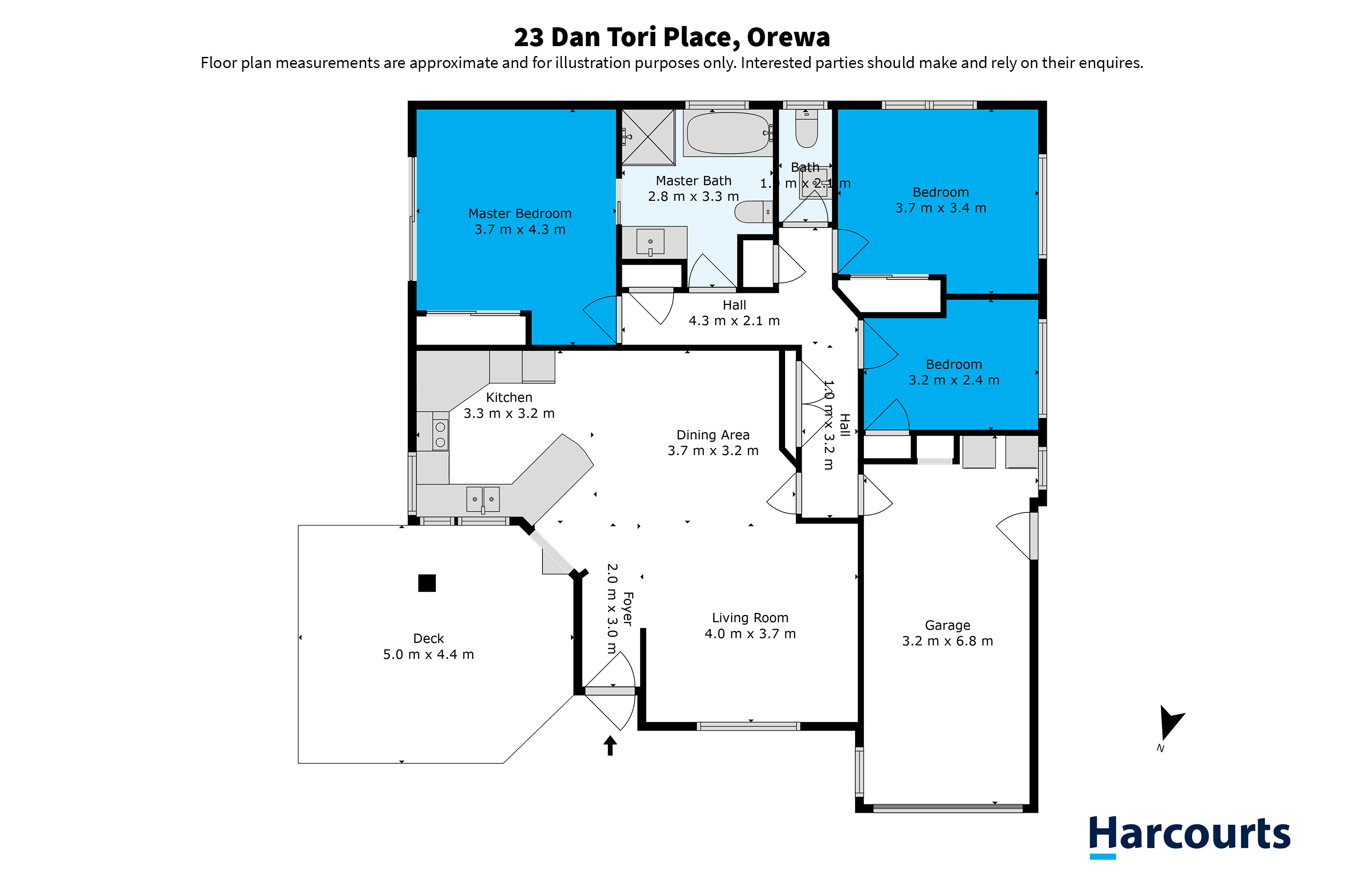 23 Dan Tori Place, Orewa, Rodney, 3 침실, 1 욕실, House