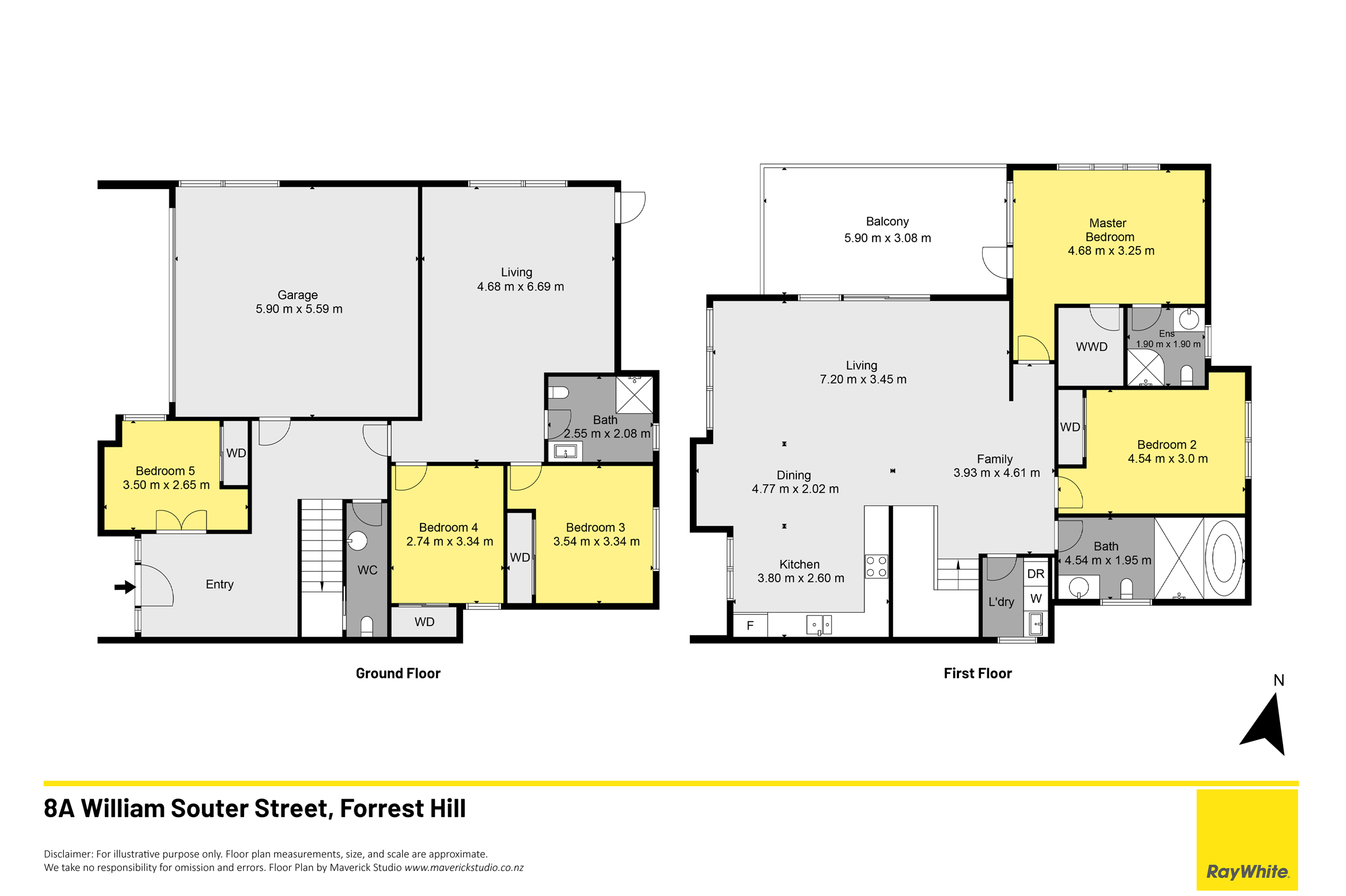 8a William Souter Street, Forrest Hill, North Shore City, 5 ਕਮਰੇ, 3 ਬਾਥਰੂਮ, House