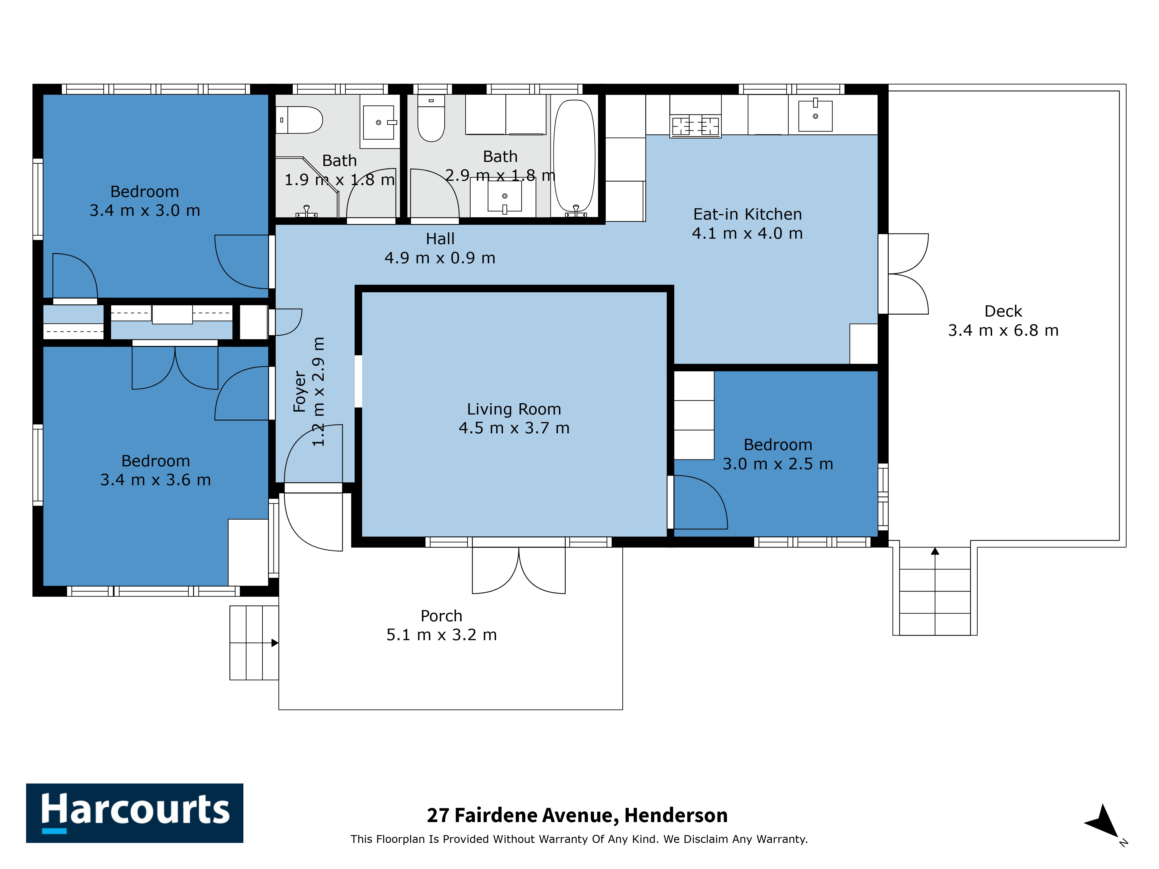 27 Fairdene Avenue, Henderson, Waitakere City, 3房, 2浴, House