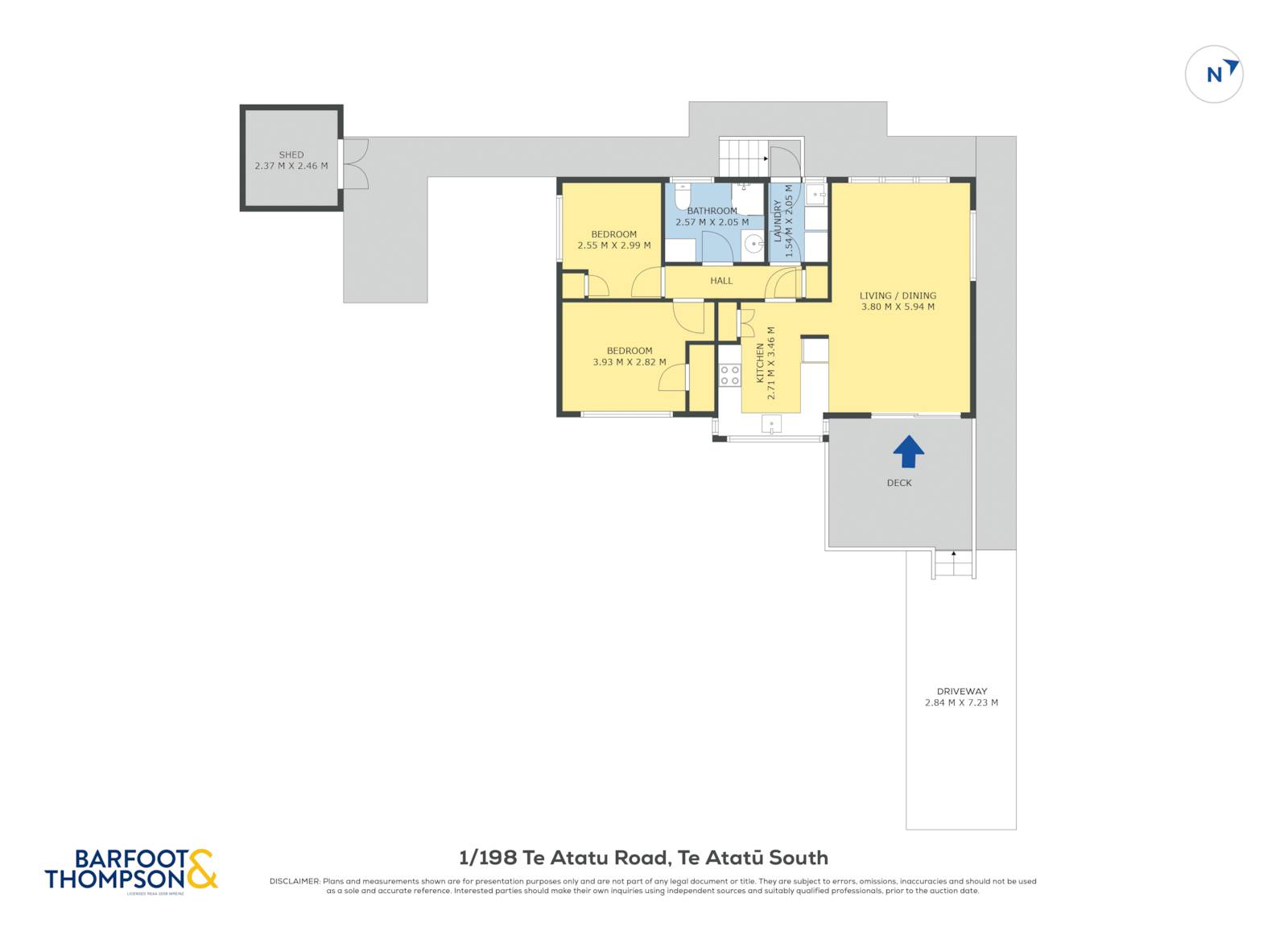 1/198 Te Atatu Road, Te Atatu South, Waitakere City, 2房, 1浴, Unit