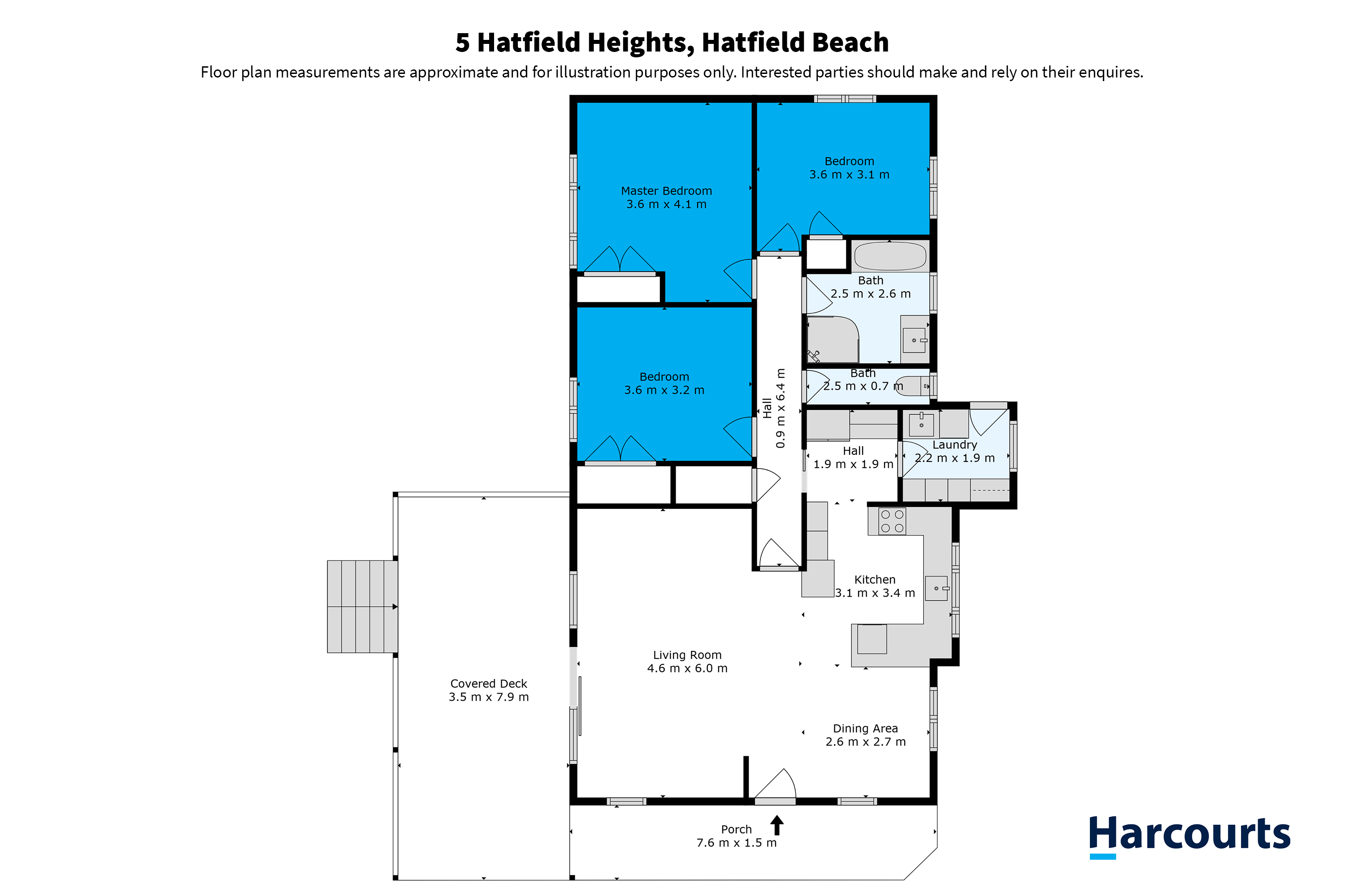 5 Hatfield Heights, Hatfields Beach, Rodney, 3 ਕਮਰੇ, 0 ਬਾਥਰੂਮ, House