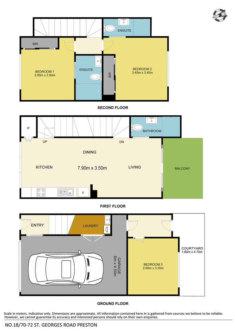 UNIT 7 70-72 ST GEORGES RD, Preston, North Melbourne, 0 कमरे, 0 बाथरूम, Townhouse
