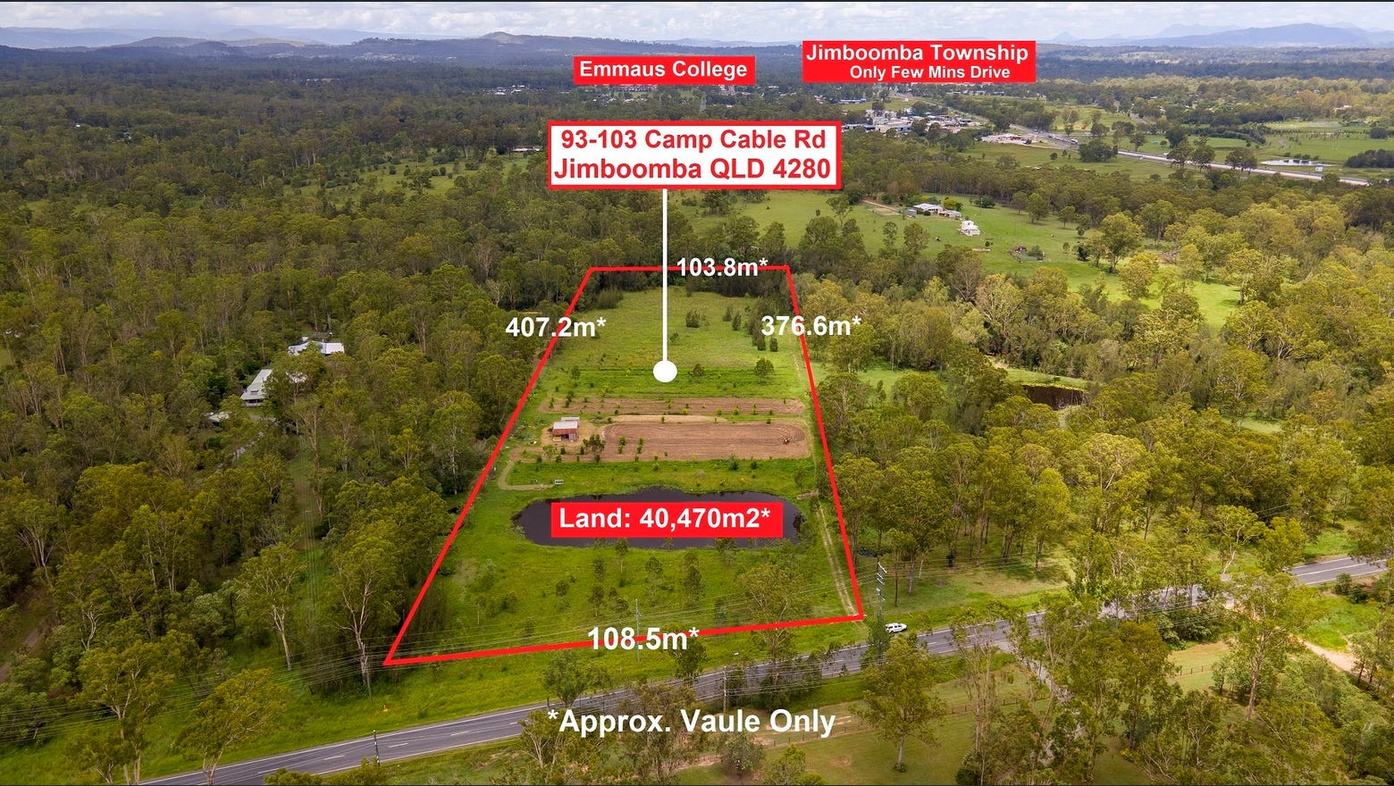 93-103 CAMP CABLE RD, Jimboomba, Brisbane - Southern Region, 0部屋, 0バスルーム, House