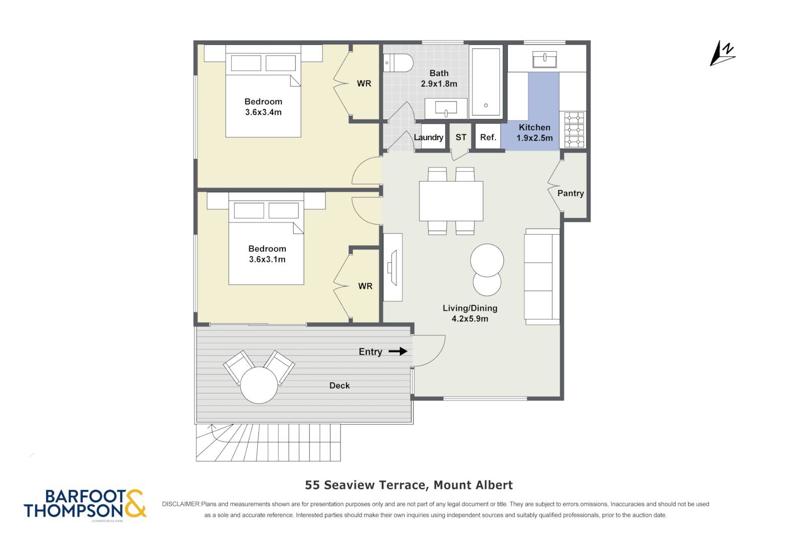 55 Seaview Terrace, Mount Albert, Auckland City, 2 phòng ngủ, 1 phòng tắm, House