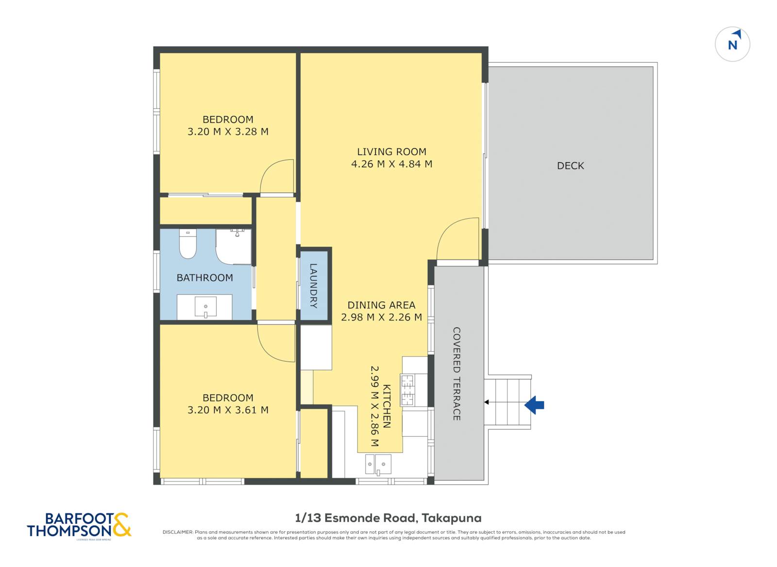 1/13 Esmonde Road, Takapuna, North Shore City, 2 chambres, 1 salles de bain, Unit