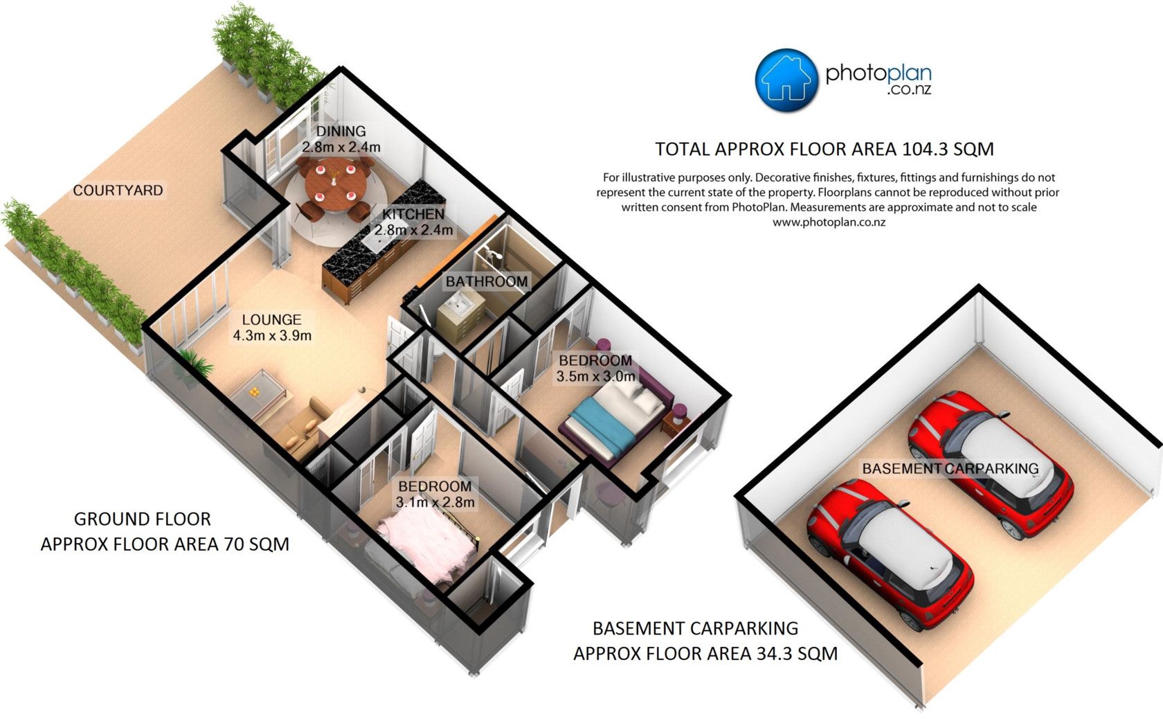 13 Bickerton Way, Flat Bush, Manukau City, 2 chambres, 1 salles de bain