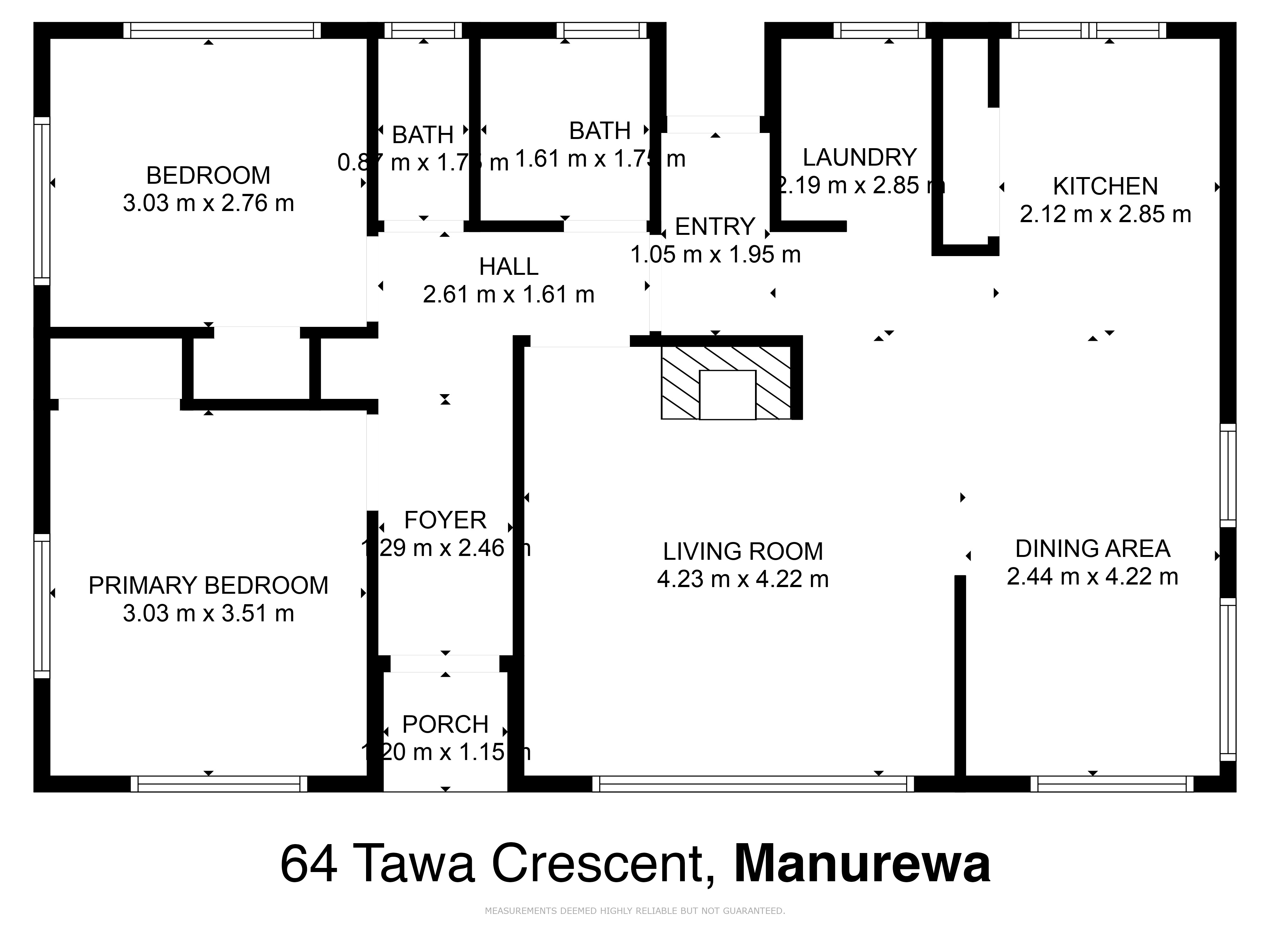 64 Tawa Crescent, Manurewa, Manukau City, 2部屋, 1バスルーム, House
