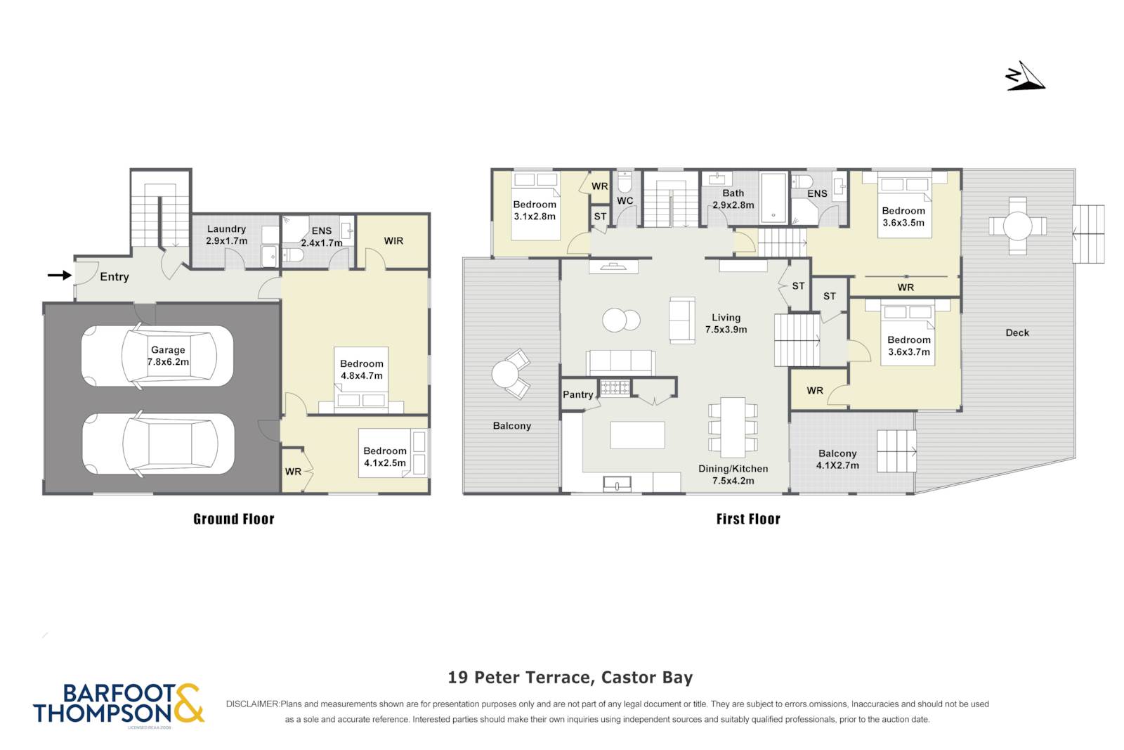 19 Peter Terrace, Castor Bay, Auckland - North Shore, 5房, 3浴, House