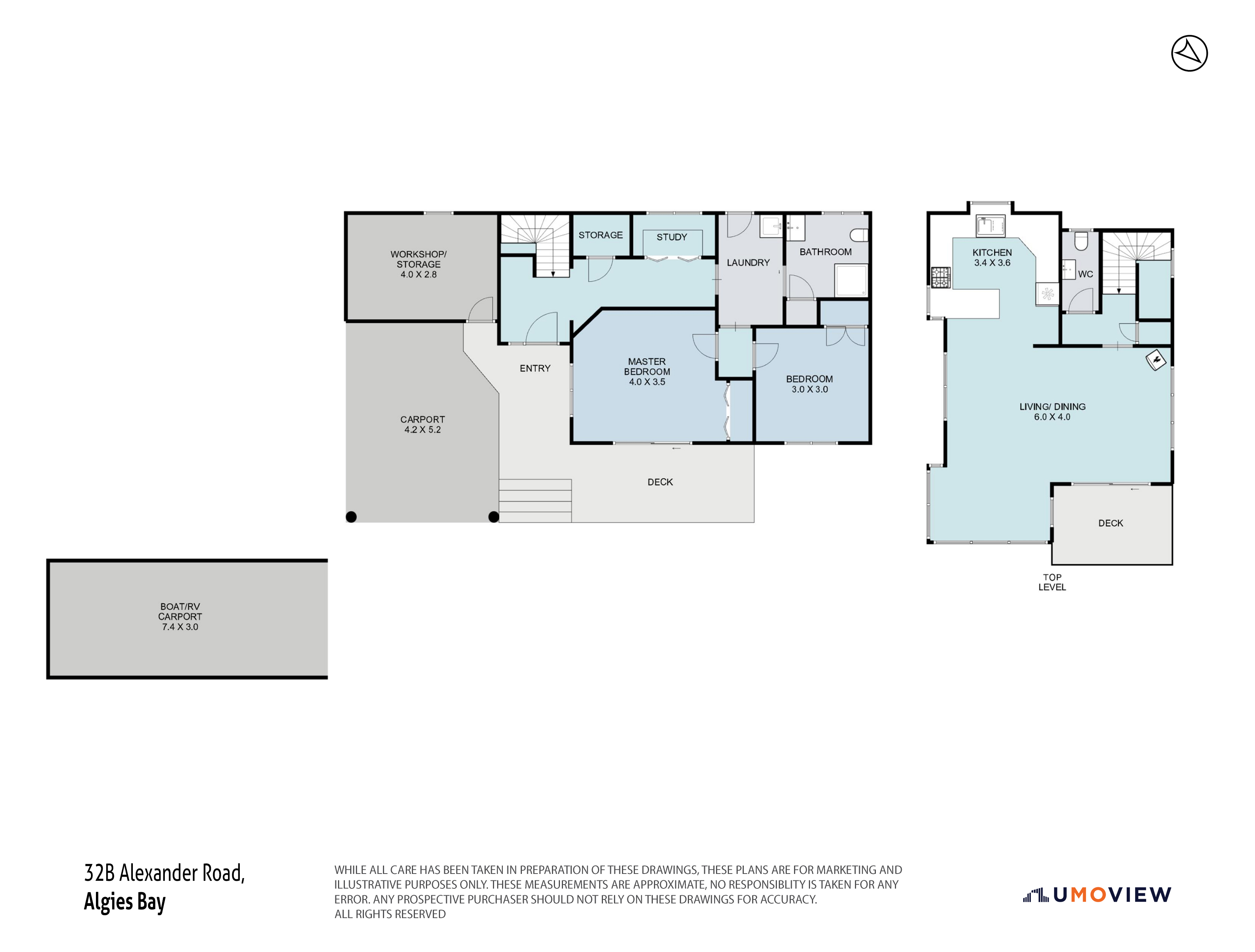32b Alexander Road, Algies Bay, Rodney, 2 habitaciones, 1 baños, House