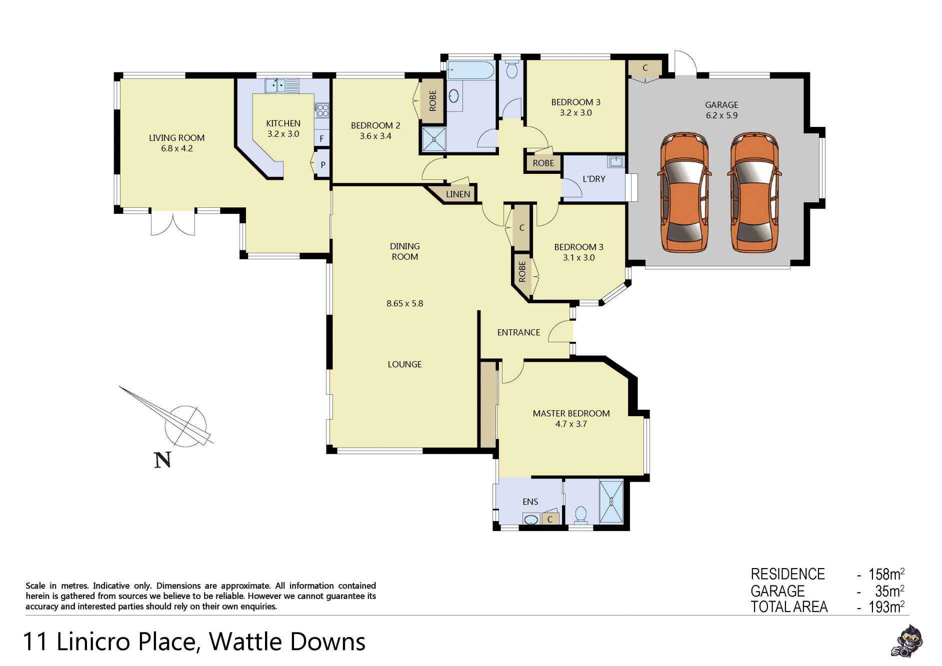 11 Linicro Place, Wattle Downs, Manukau City, 4 રૂમ, 2 બાથરૂમ, House