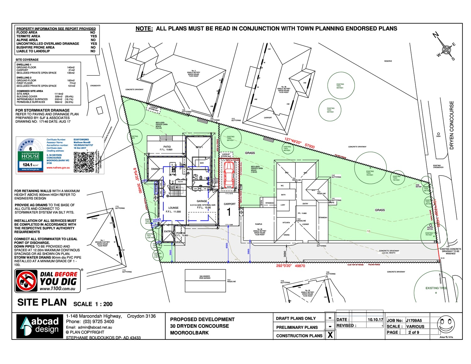 NEIGHBOURHOOD RESIDENTIAL ZONE - SCHEDULE 1