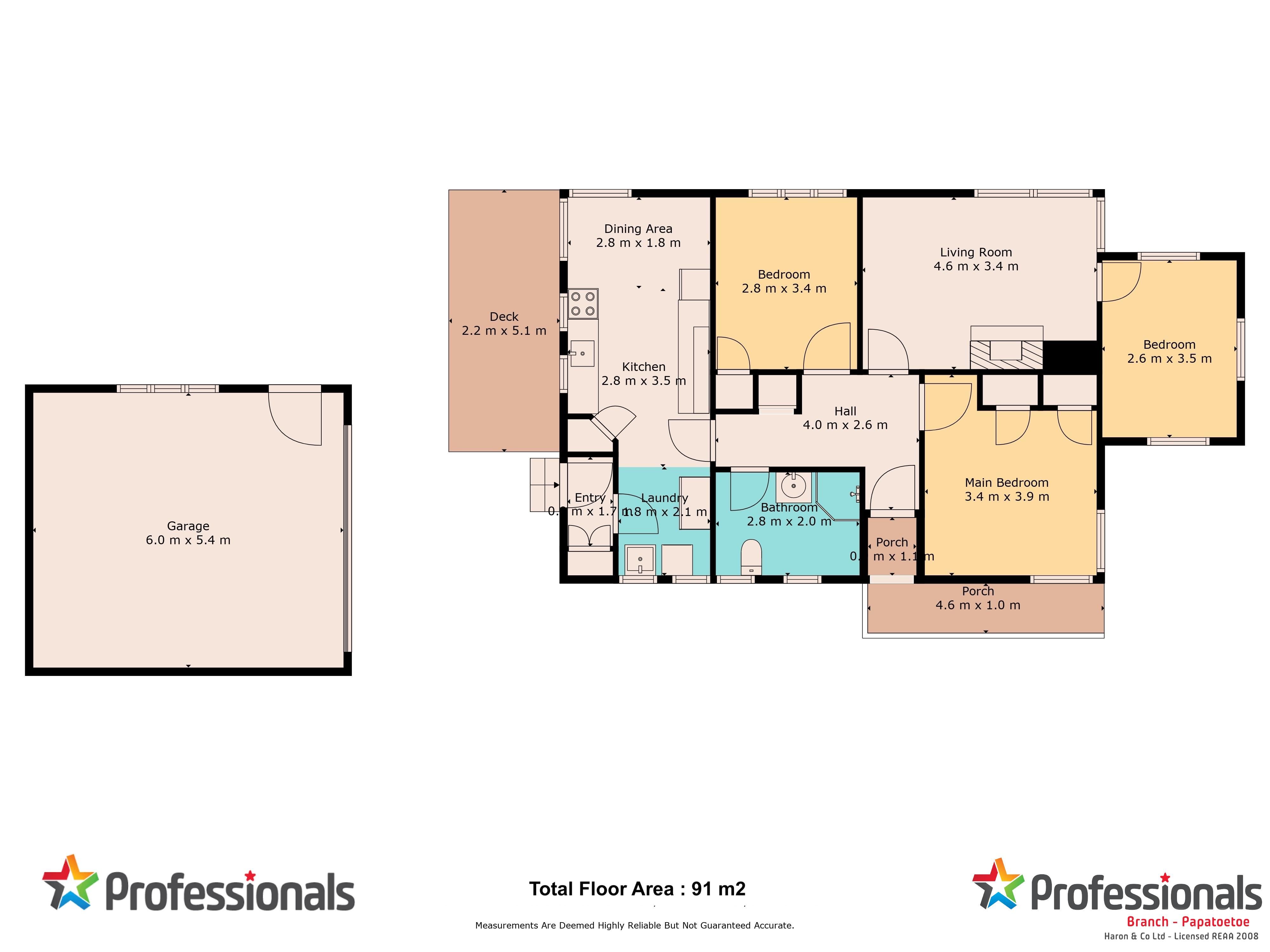 12 Jessop Street, Wesley, Auckland, 3房, 1浴, House