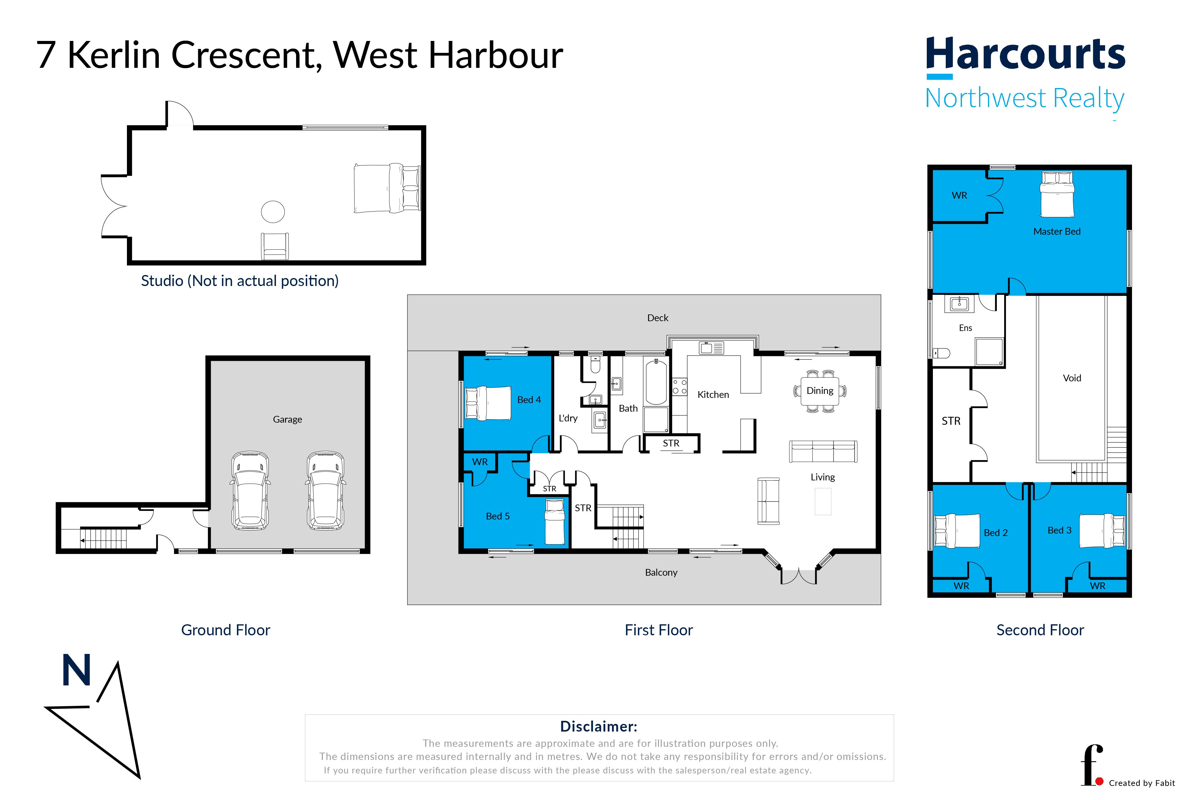 7 Kerlin Crescent, West Harbour, Auckland - Waitakere, 5房, 0浴, House
