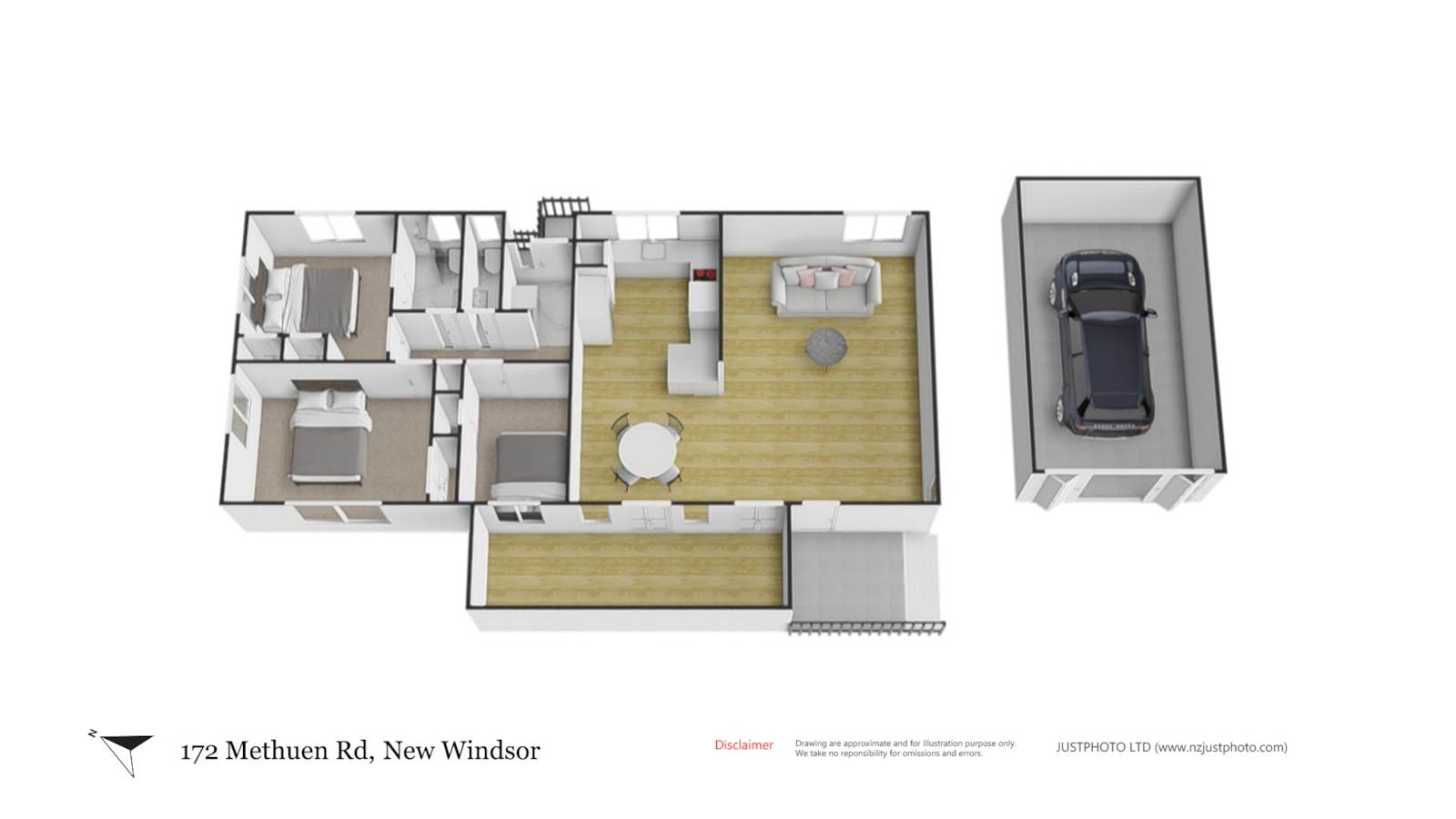 172 Methuen Road, New Windsor, Auckland City, 3房, 1浴, House