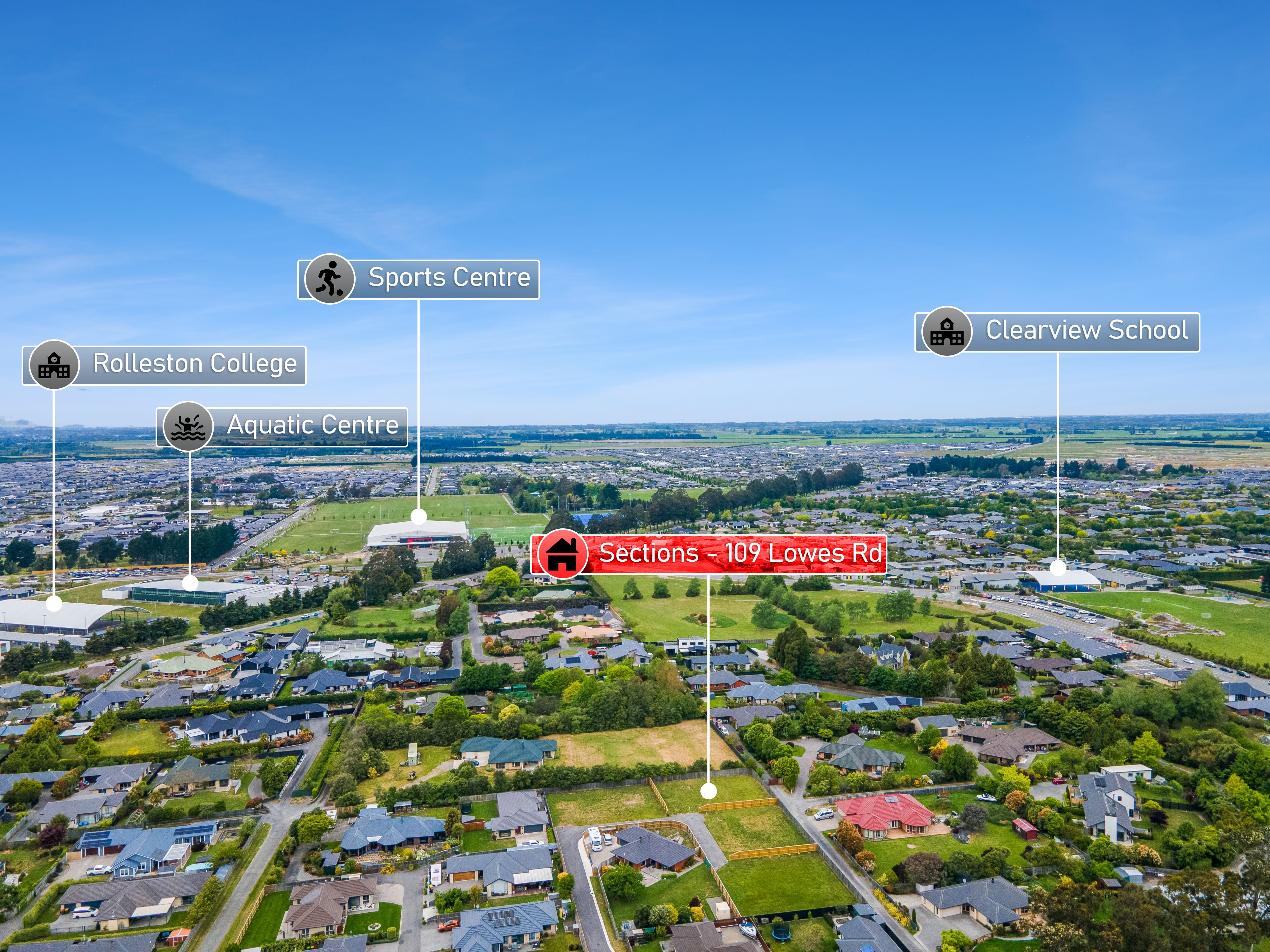 109c Lowes Road, Rolleston, Selwyn, 4房, 0浴, Section