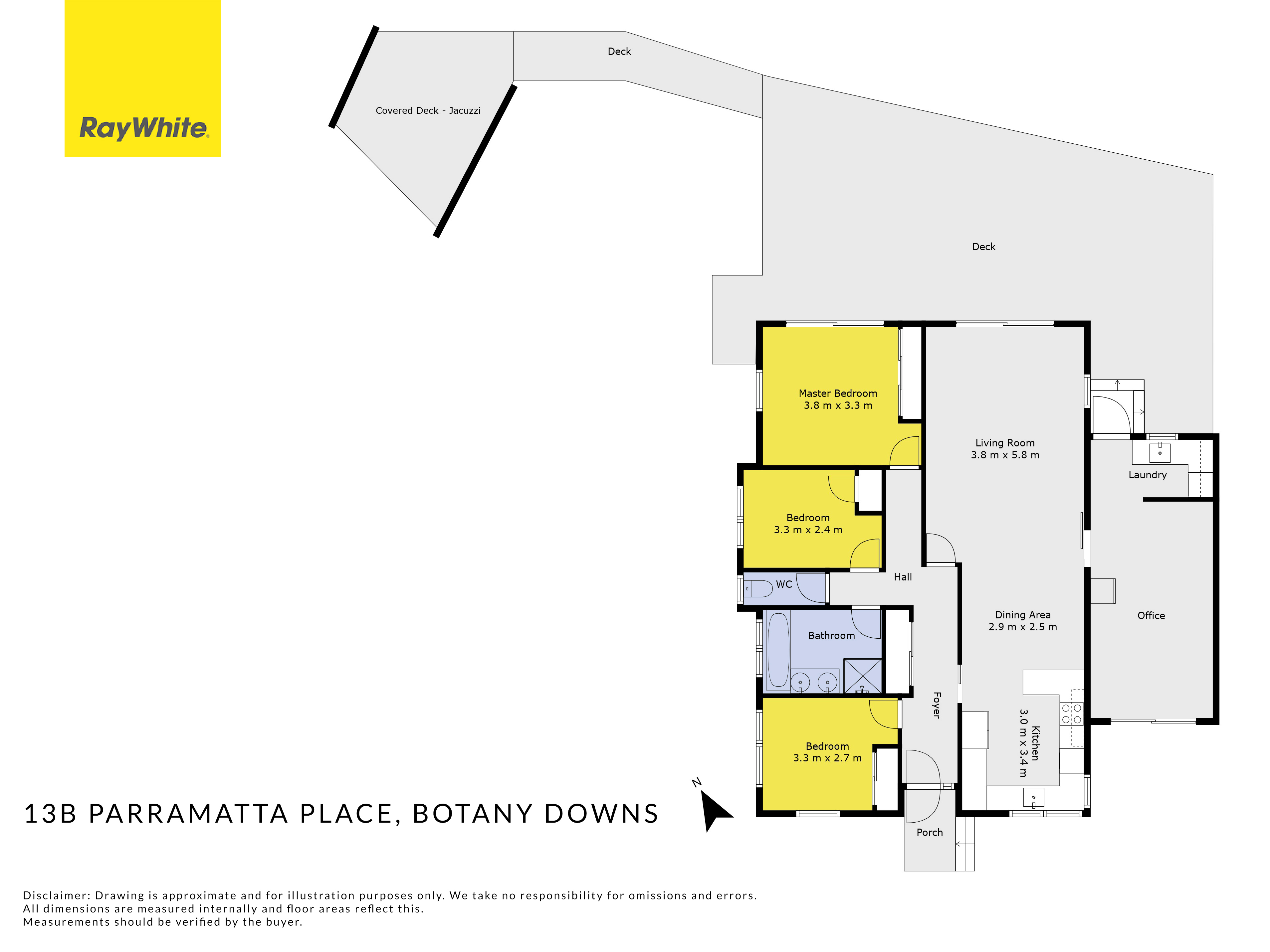 2/13 Parramatta Place, Botany Downs, Manukau City, 3 غرف, 1 حمامات, Unit