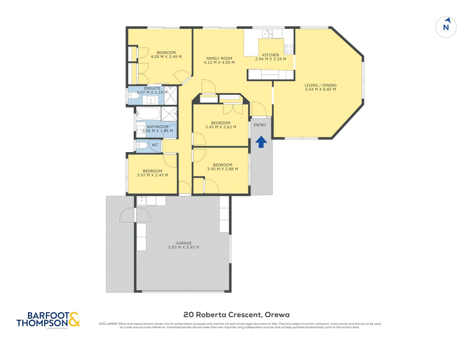 20 Roberta Crescent, Orewa, Rodney, 4房, 0浴, House
