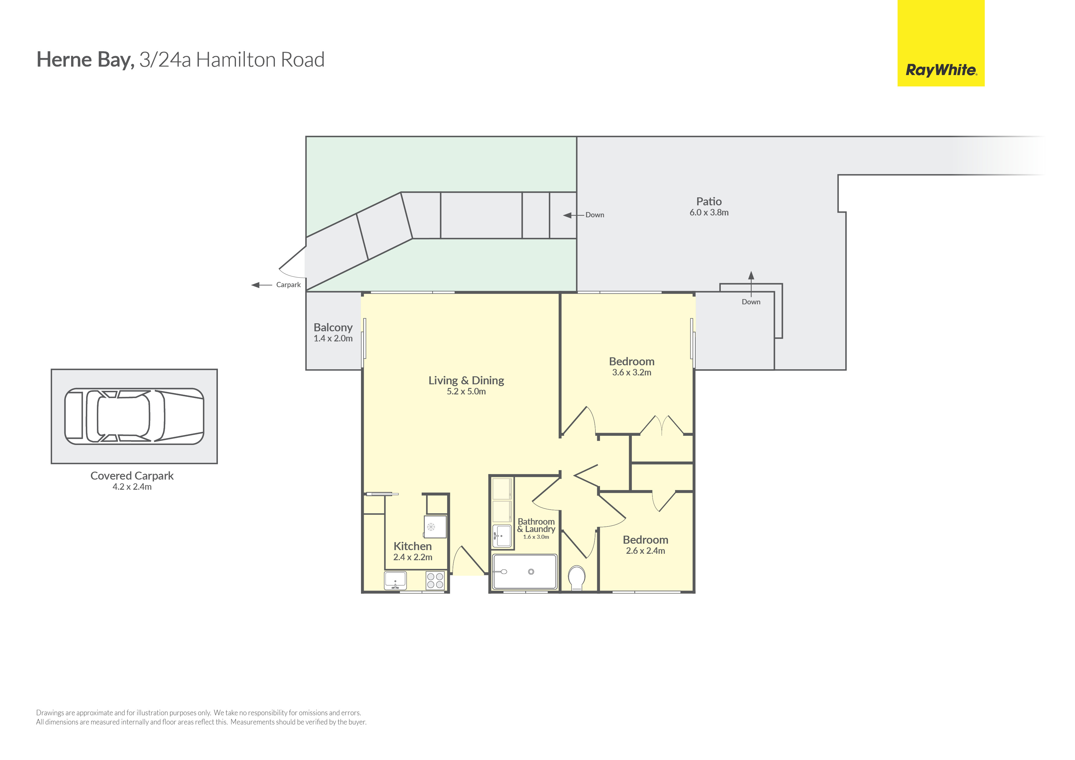 3/24a Hamilton Road, Herne Bay, Auckland City, 2房, 1浴, Unit