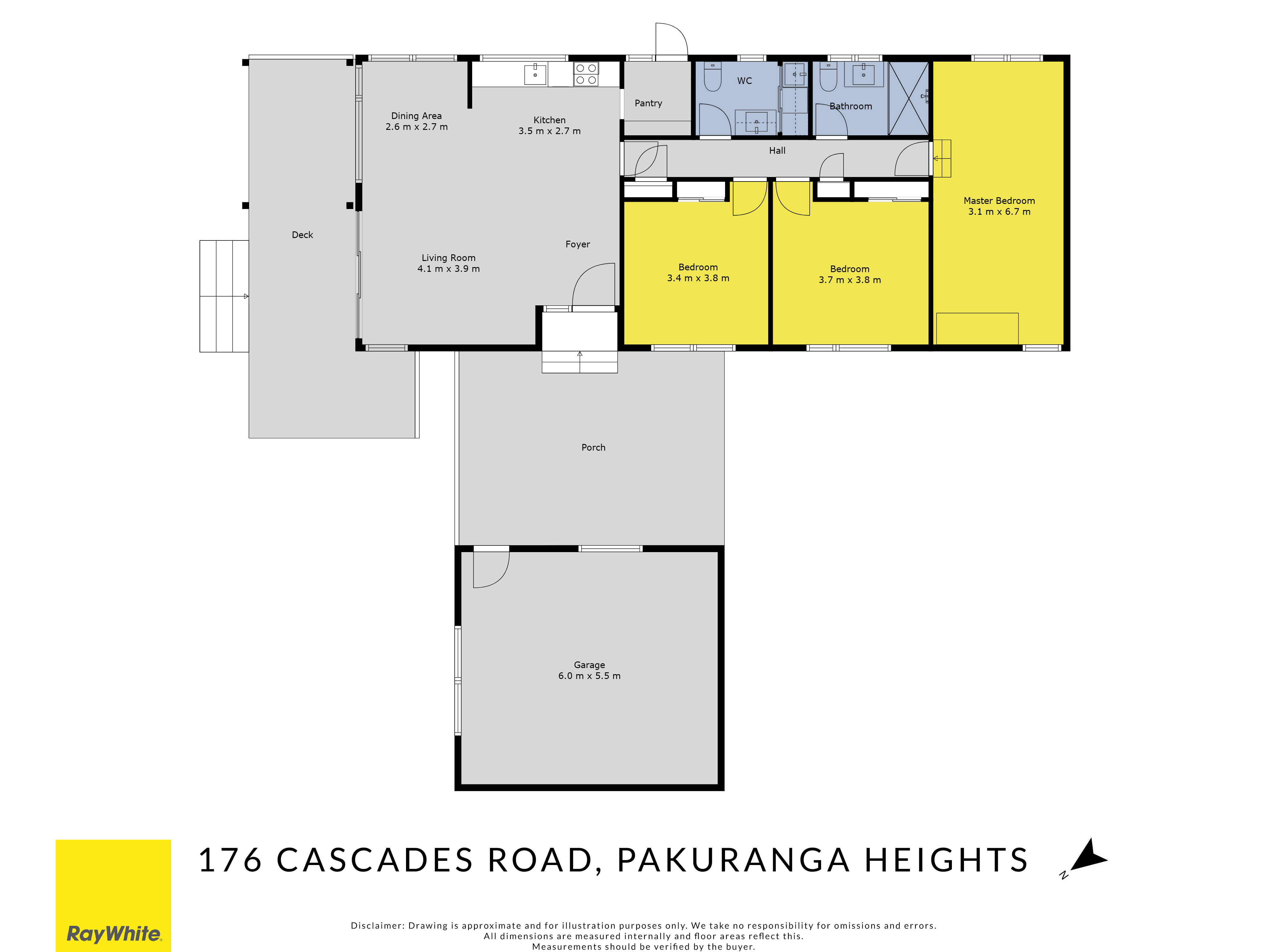 176 Cascades Road, Pakuranga Heights, Manukau City, 3房, 1浴, House