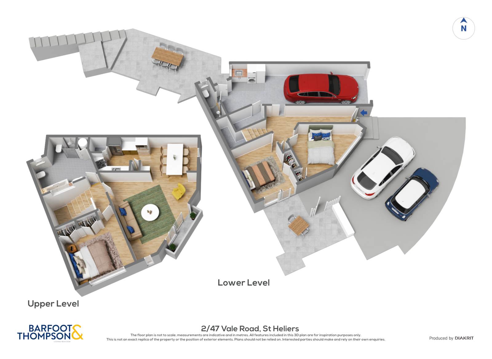 2/47 Vale Road, Saint Heliers, Auckland, 3房, 0浴, House